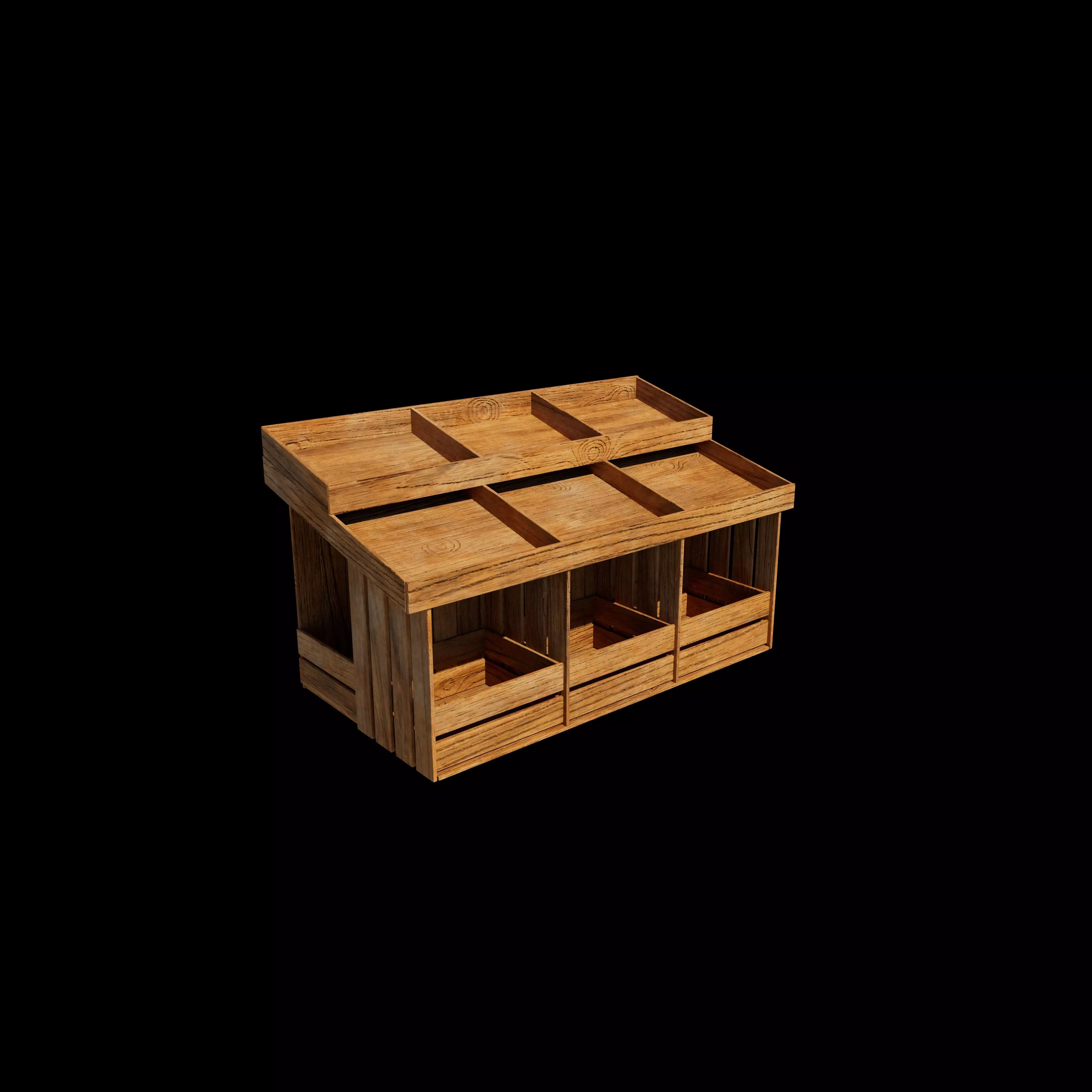 Display Rack Box 3D model_0