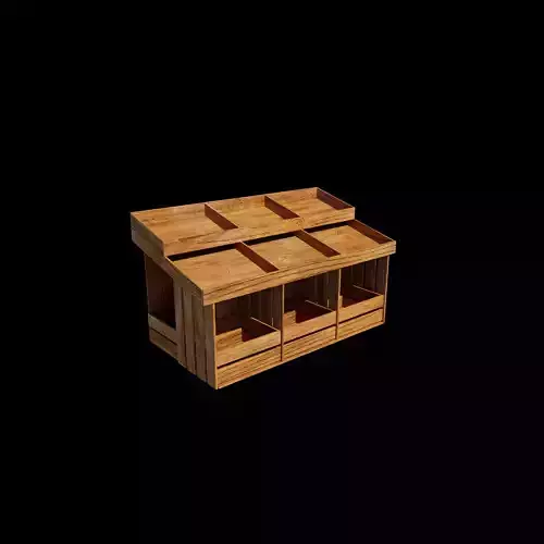 Display Rack Box 3D model