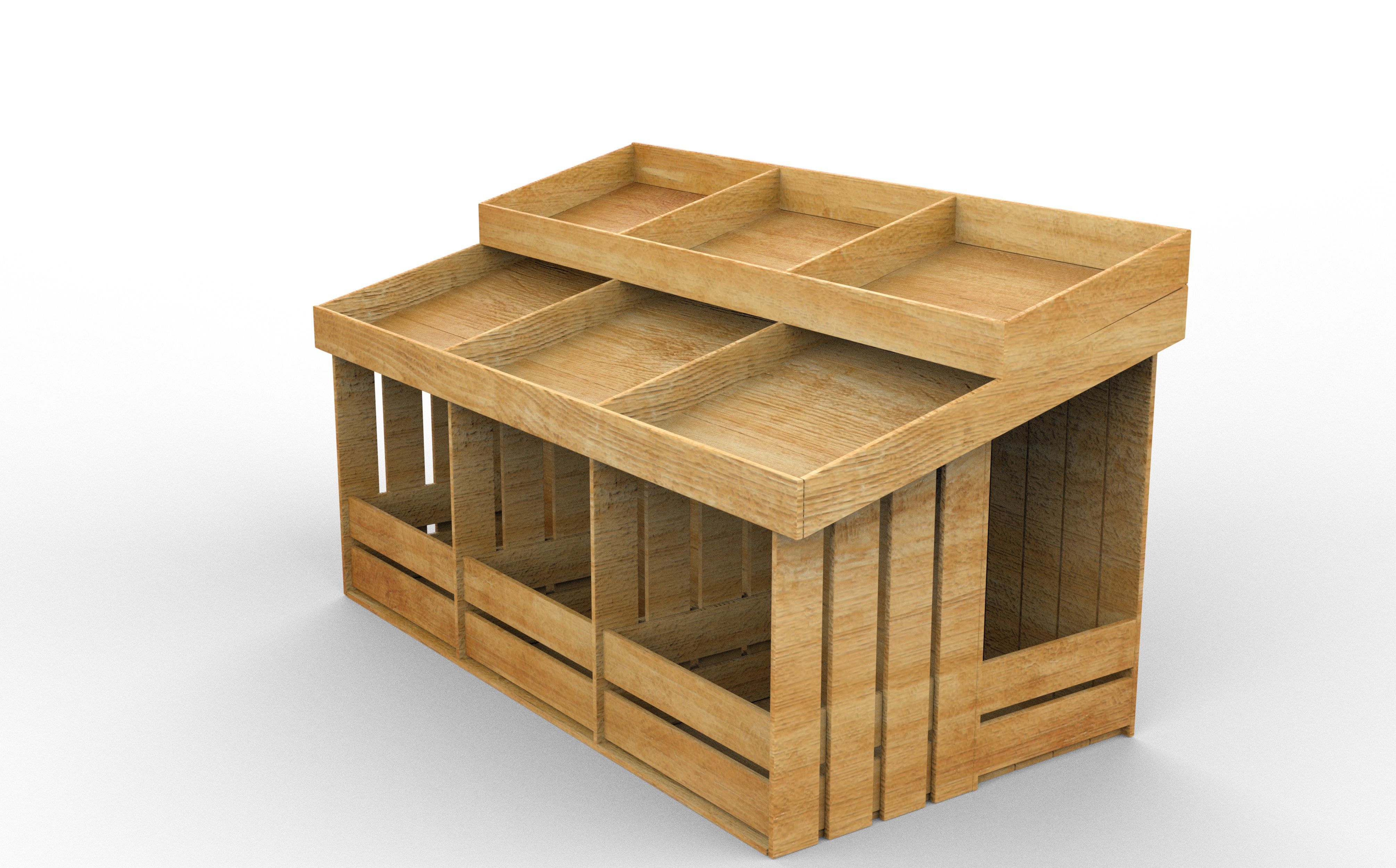 Display Rack Box 3D model_9