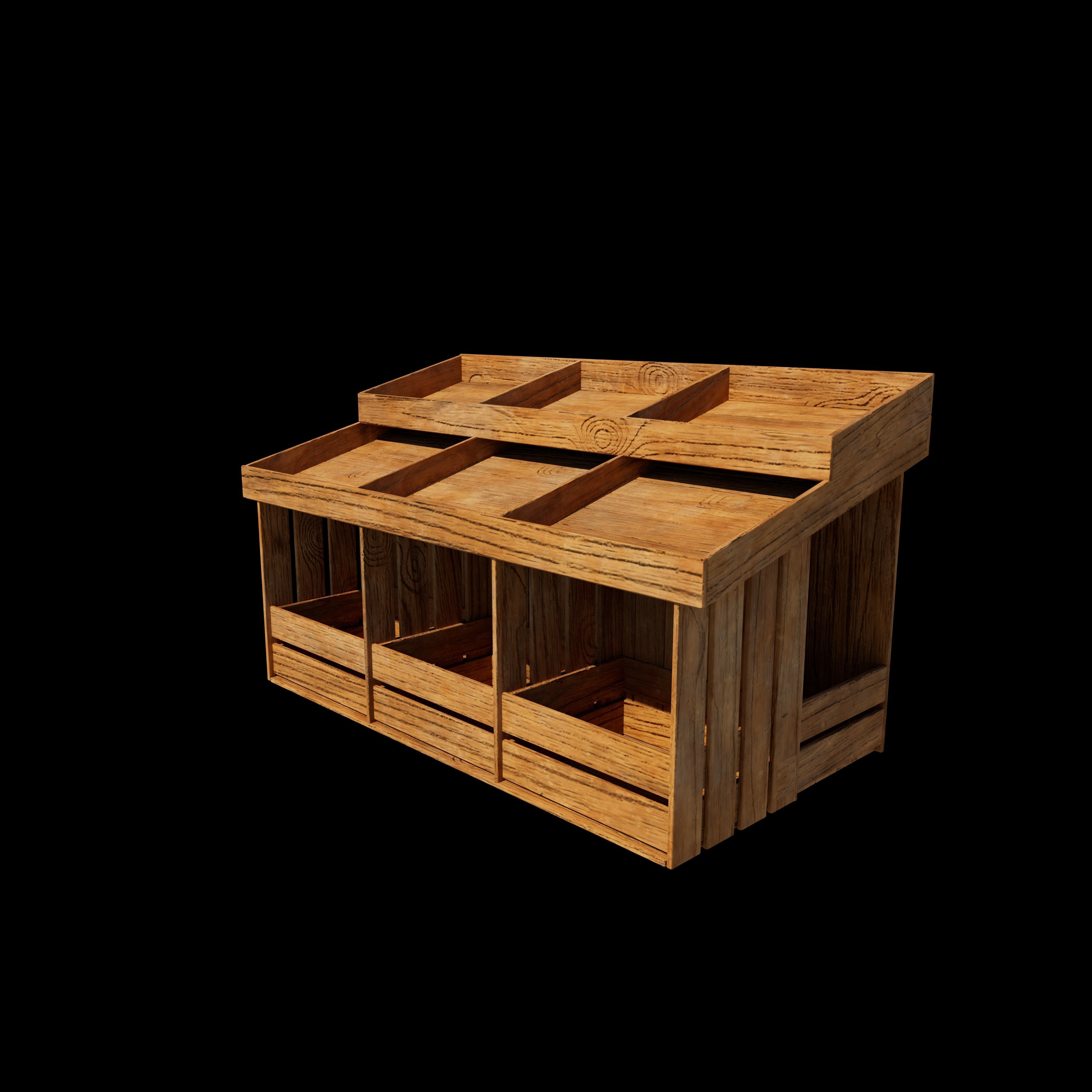 Display Rack Box 3D model_2