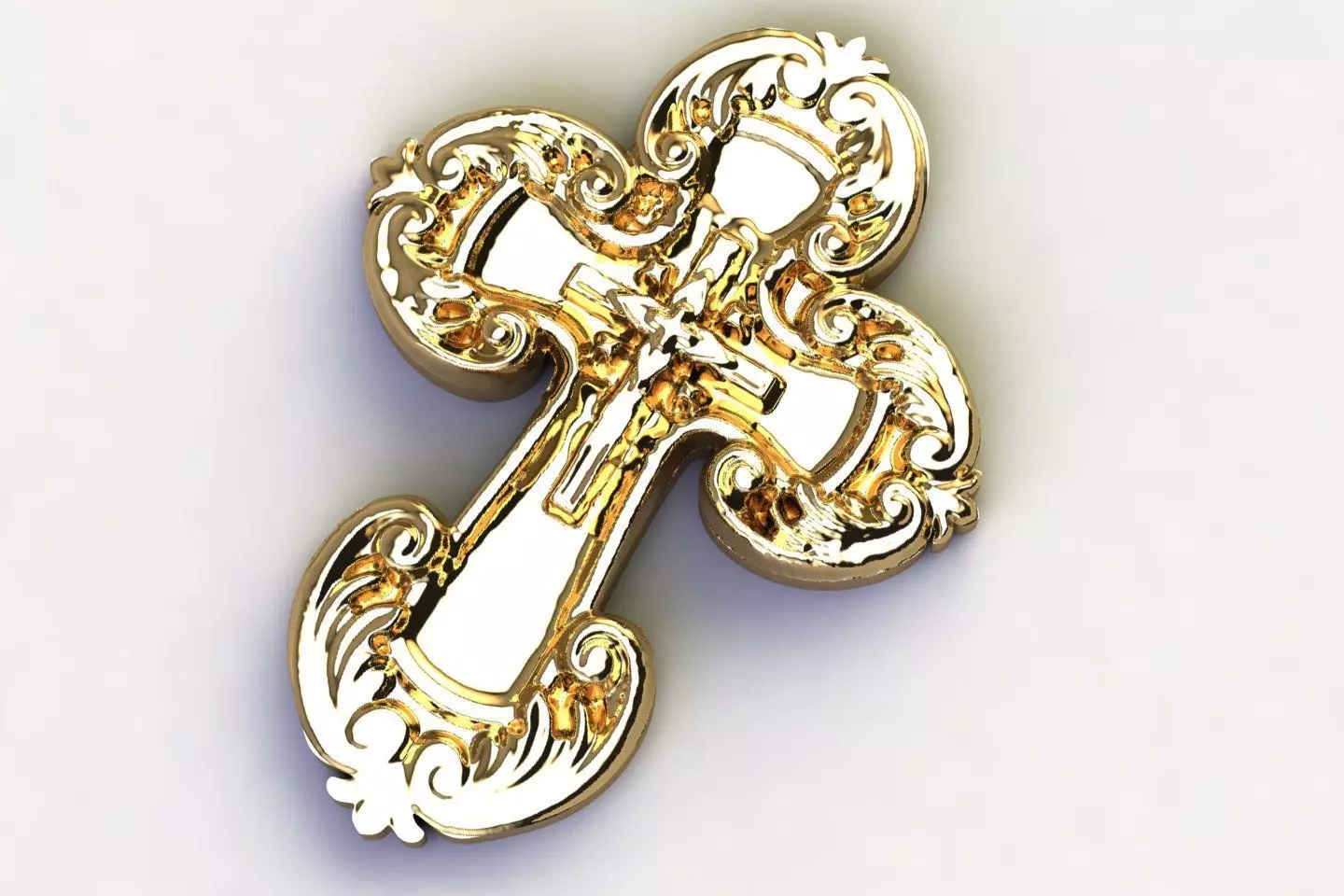 crucifix jesus 3D print model_0