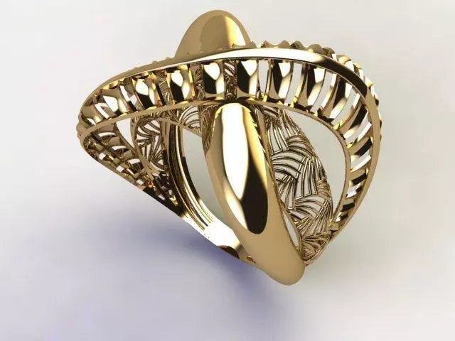 rings half ring 3D print model