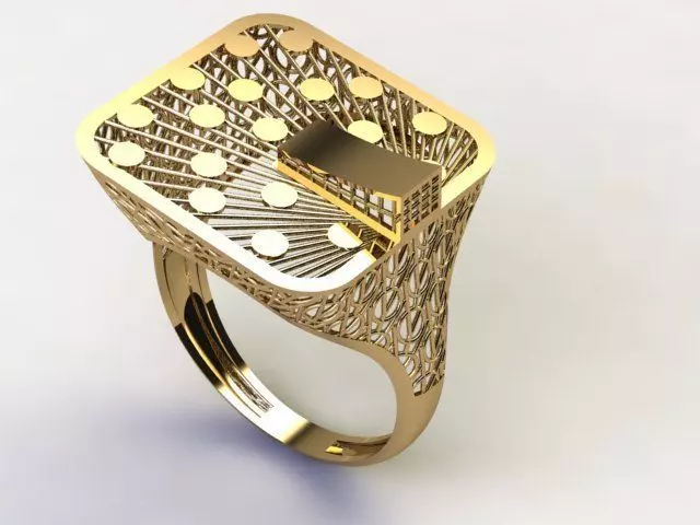 arabic ring 3D print model