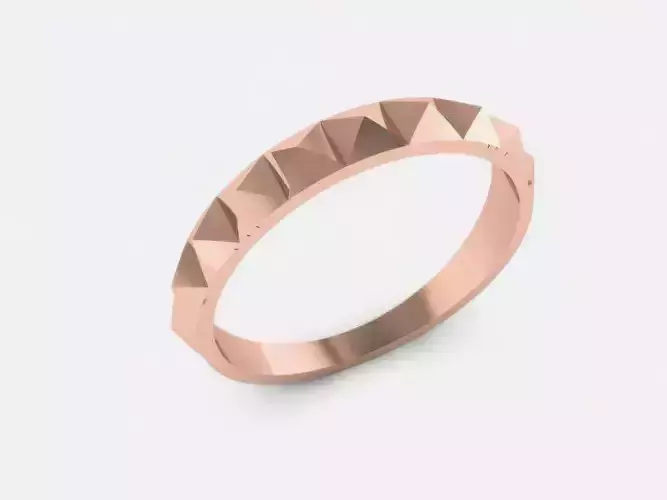 Plain Gold Wedding Band Ring 3D print model