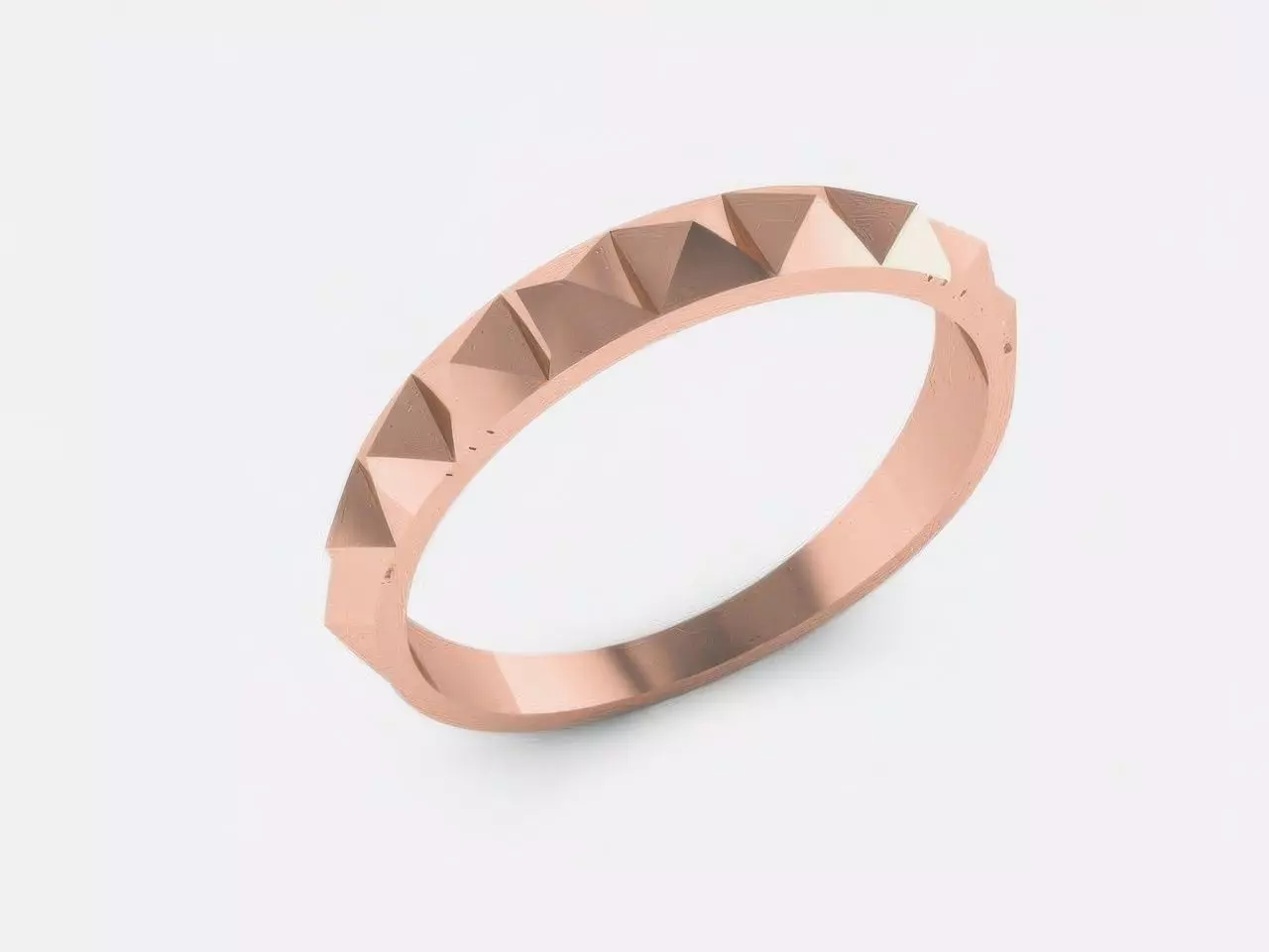Plain Gold Wedding Band Ring 3D print model_0