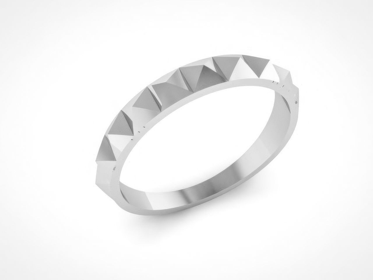 Plain Gold Wedding Band Ring 3D print model_2