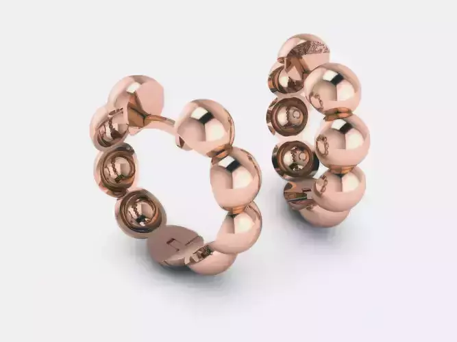 Plain Gold Hoops Earrings