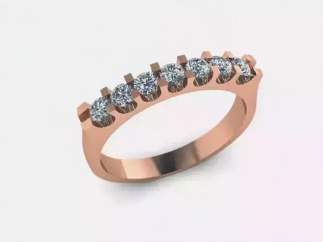 Half Eternity Diamond Band Ring