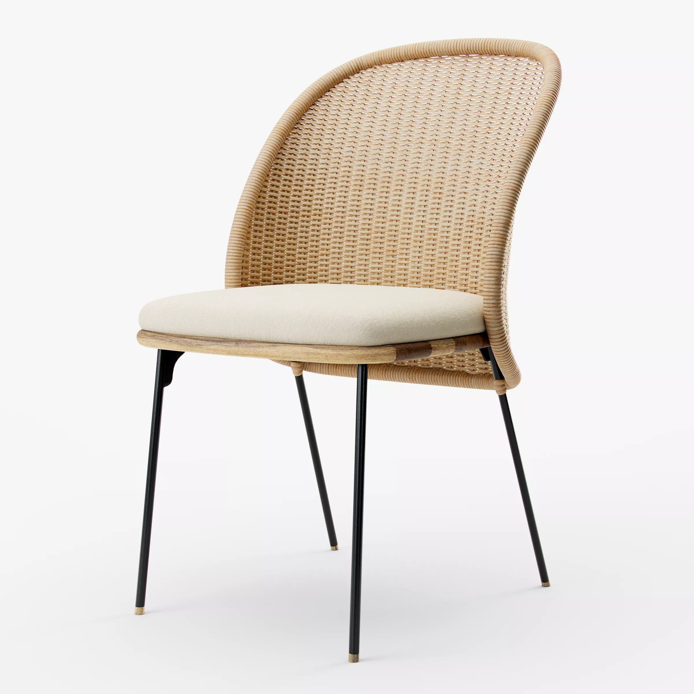 Chord Woven Back Chair 3D model