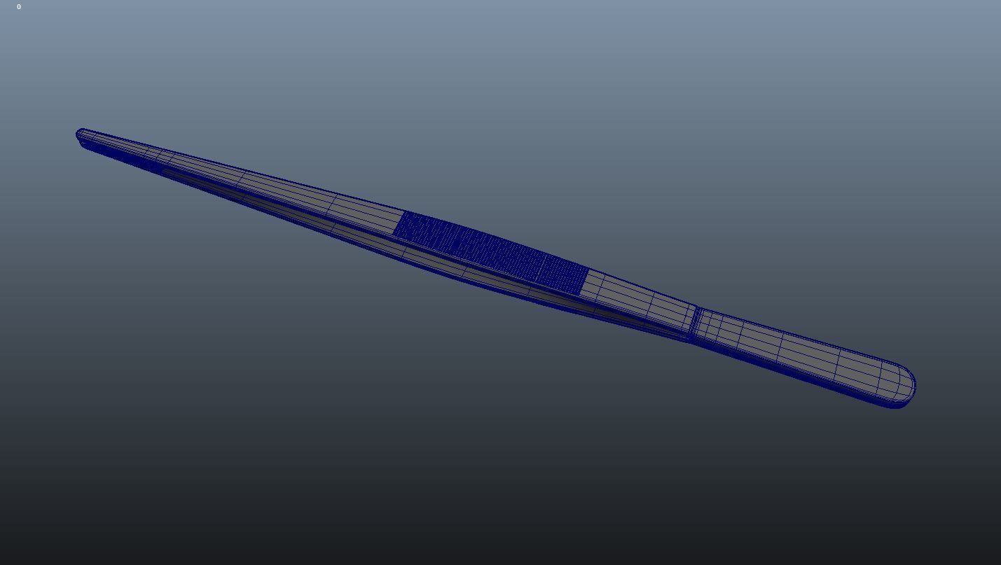 specimen forceps  Chopsticks 3D model_3