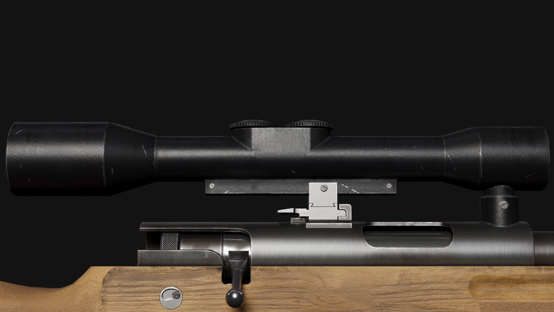 SSG 82 Sniper Rifle Low-poly 3D model_7