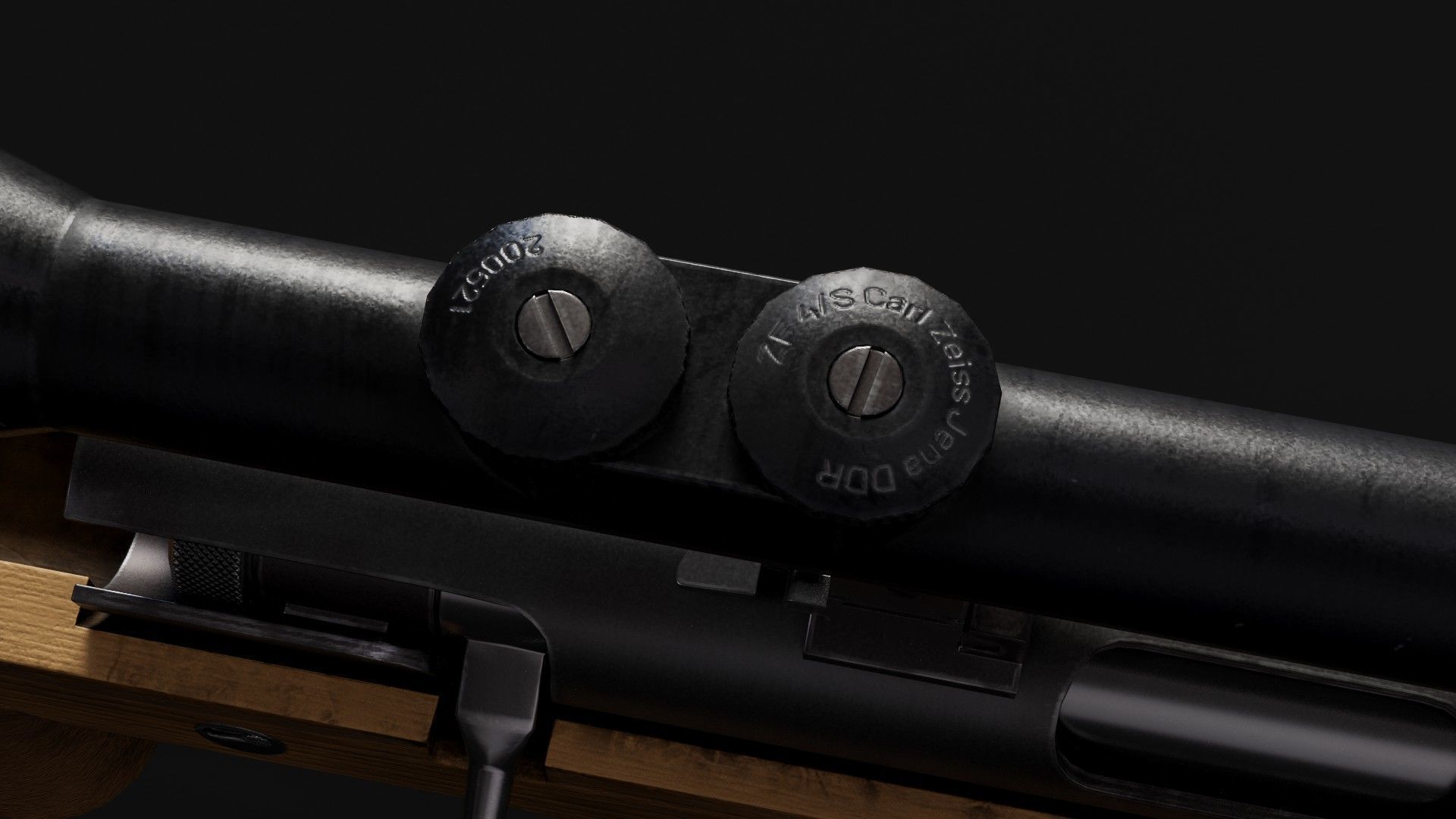 SSG 82 Sniper Rifle Low-poly 3D model_8