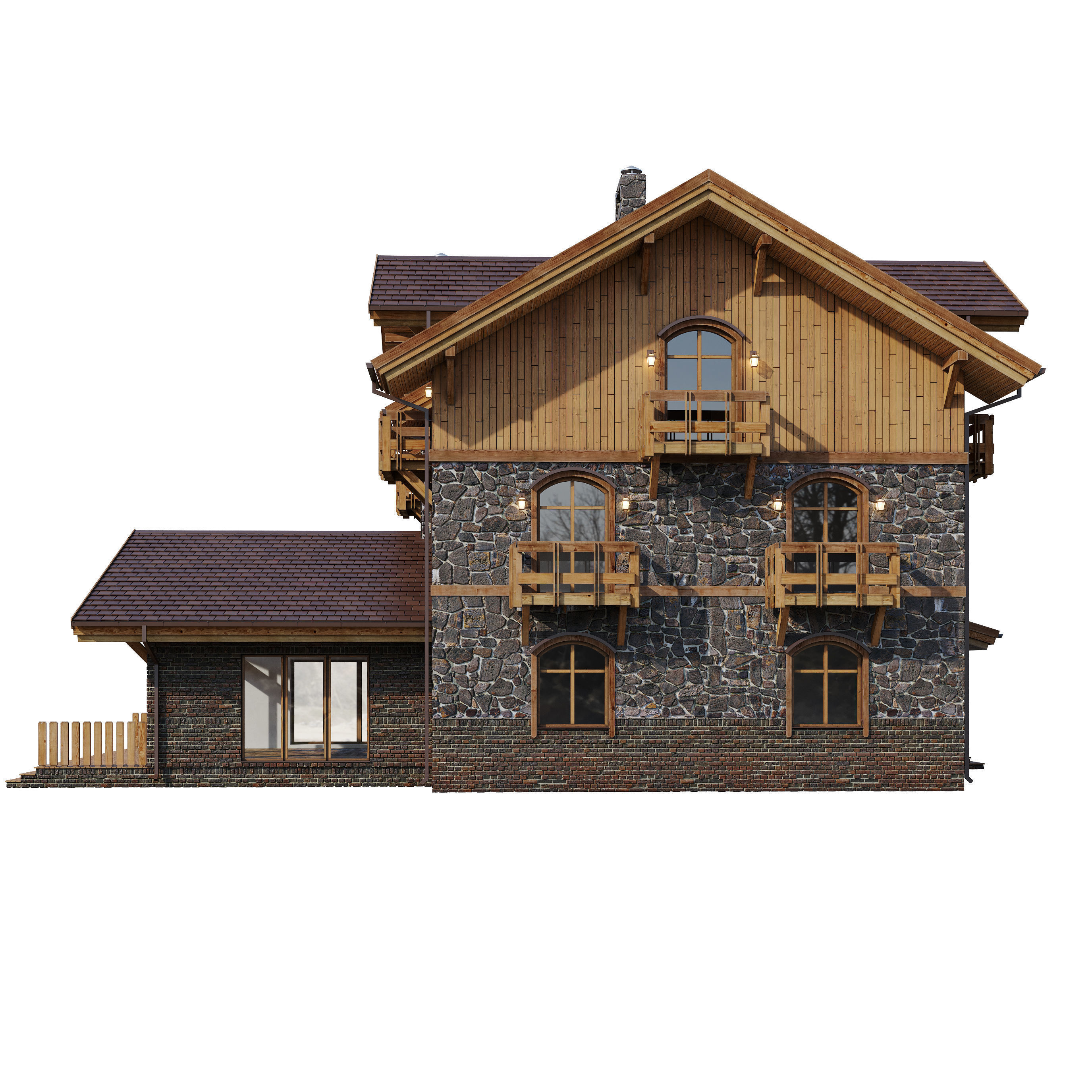 Alpine House 3D model_13