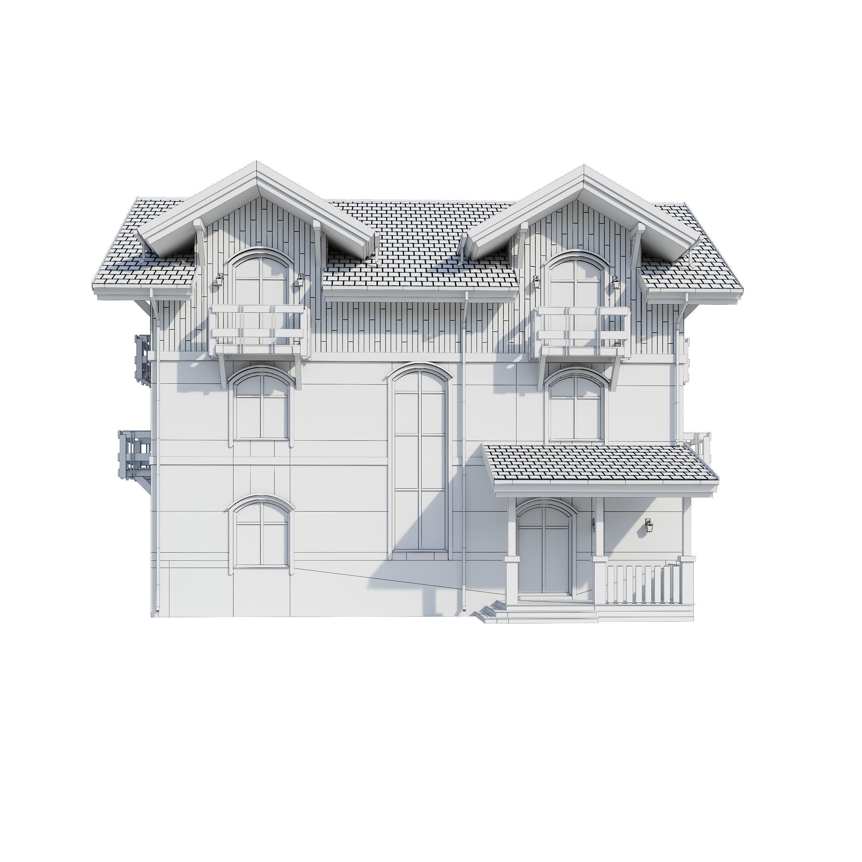 Alpine House 3D model_24