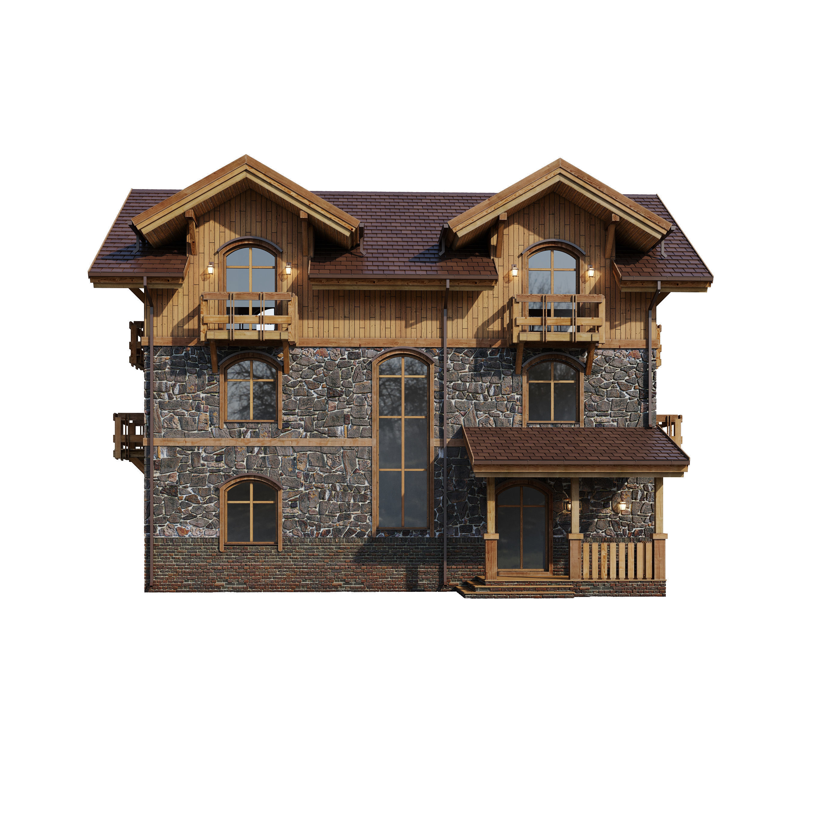 Alpine House 3D model_14