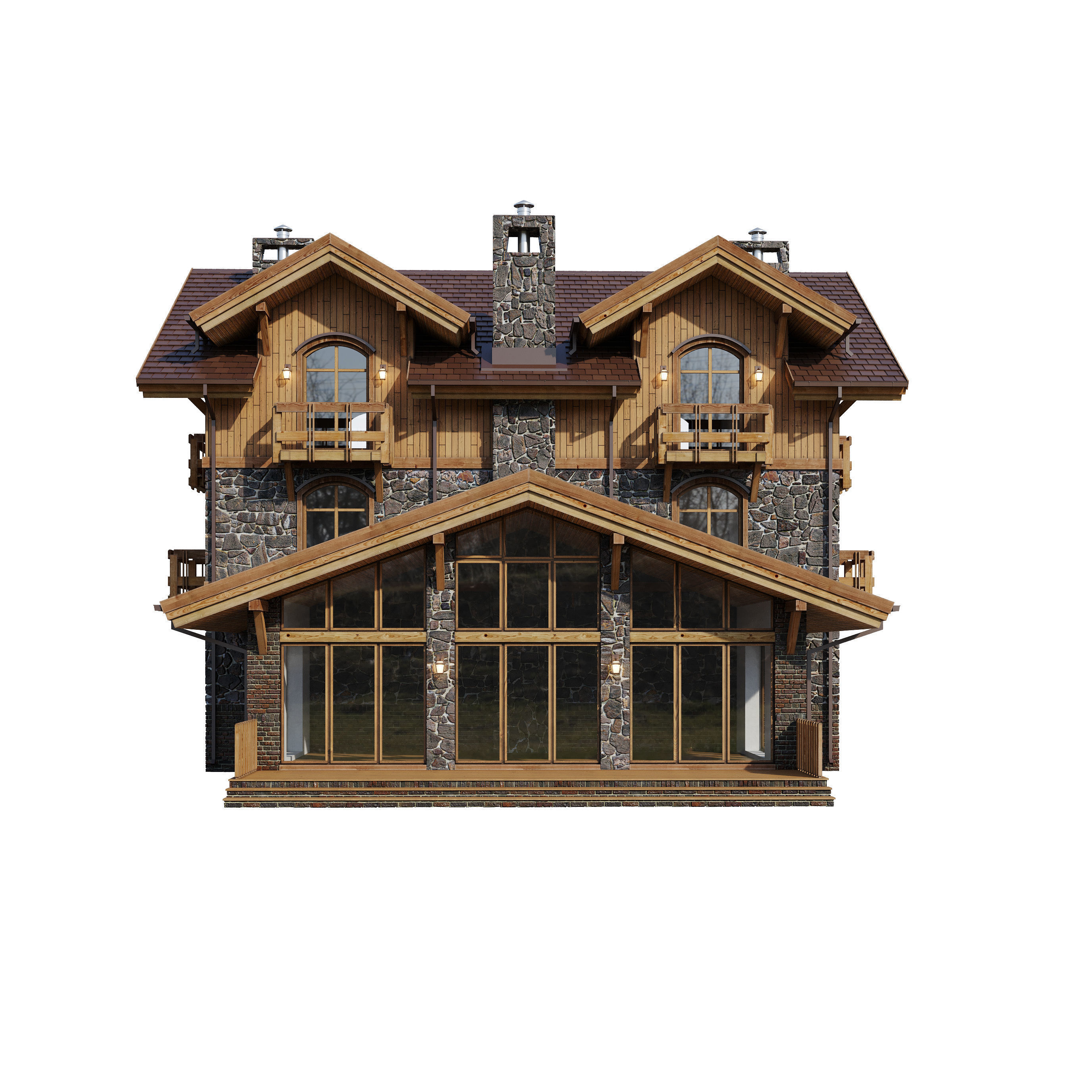 Alpine House 3D model_12