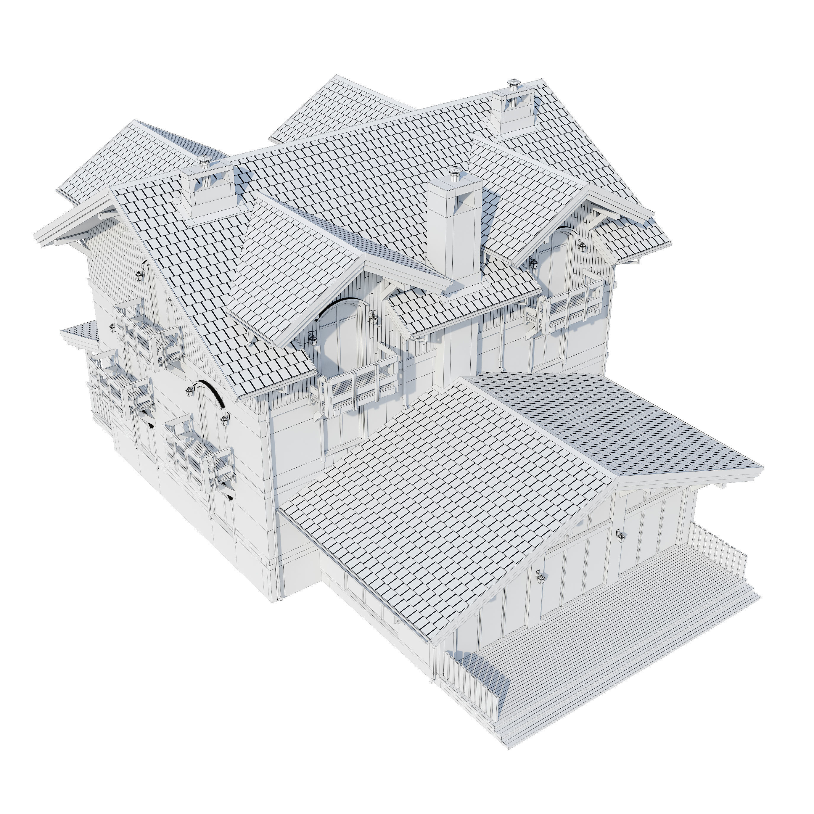 Alpine House 3D model_26