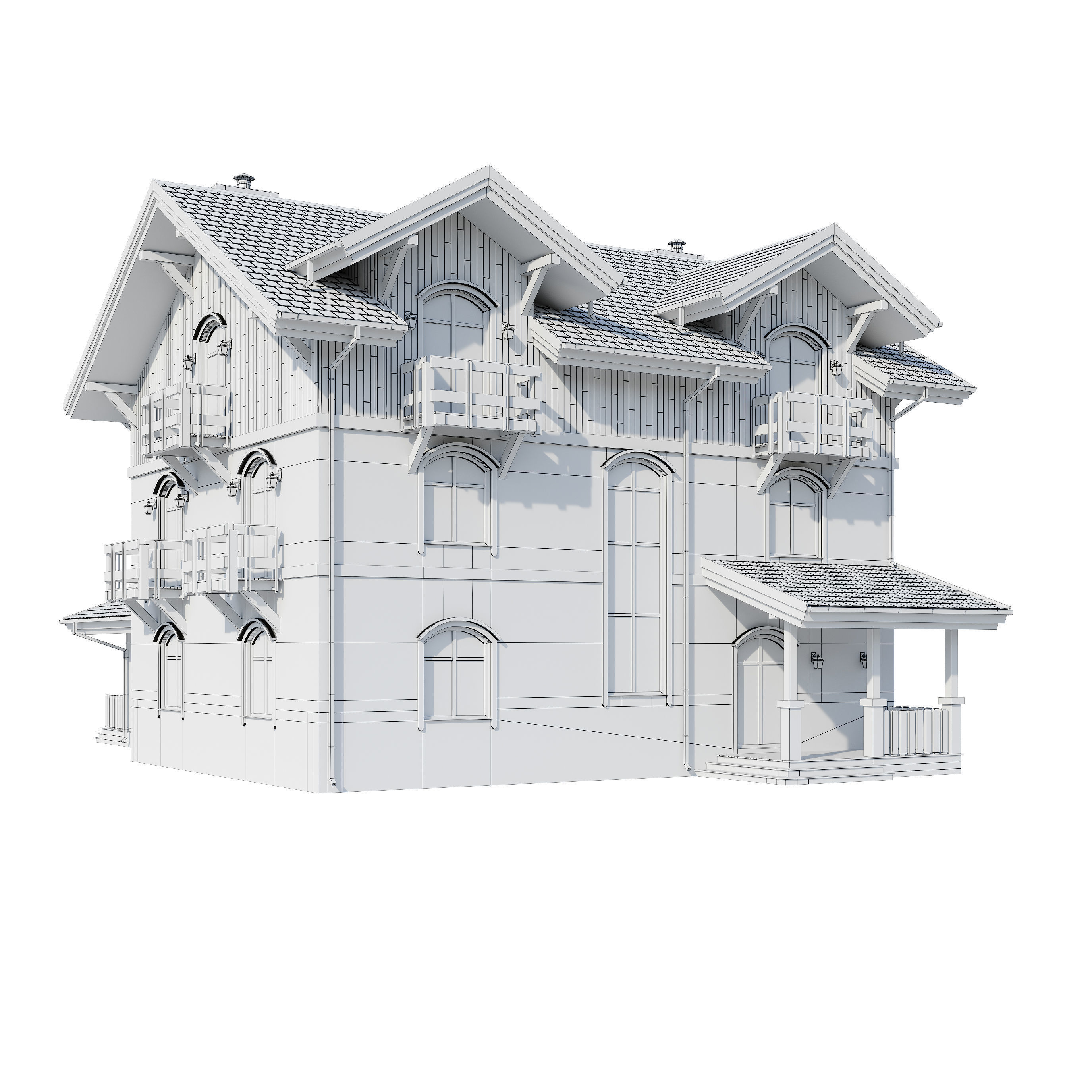 Alpine House 3D model_19