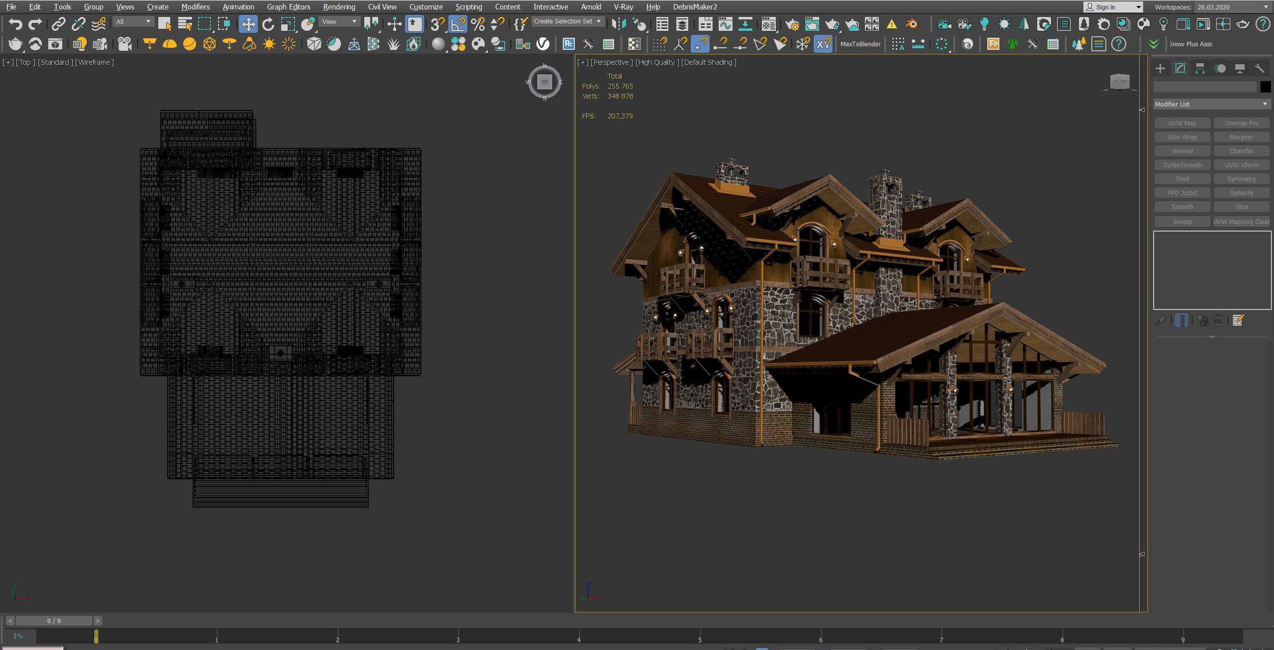 Alpine House 3D model_7