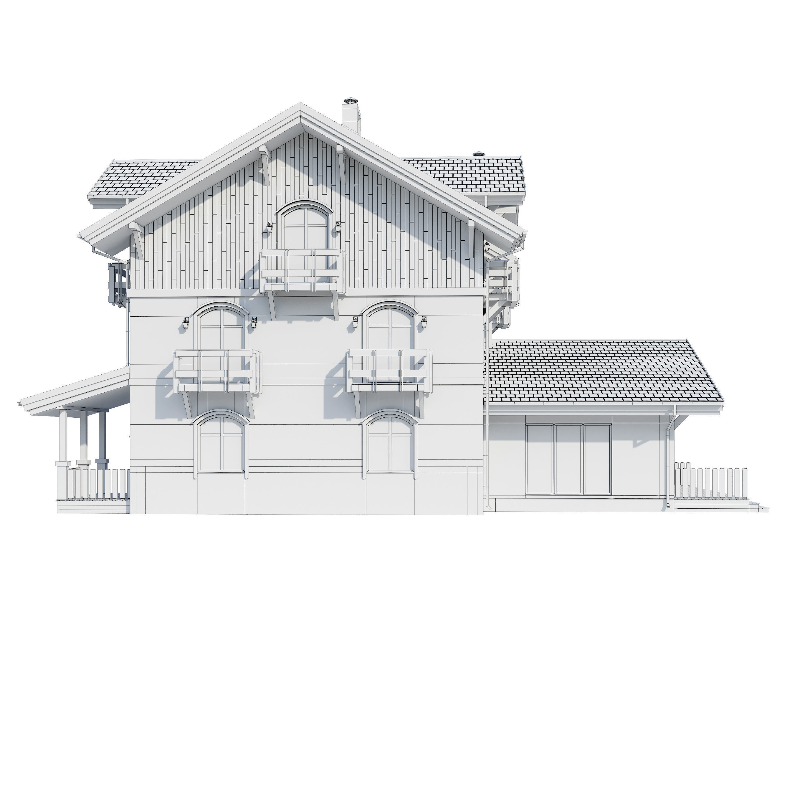 Alpine House 3D model_25