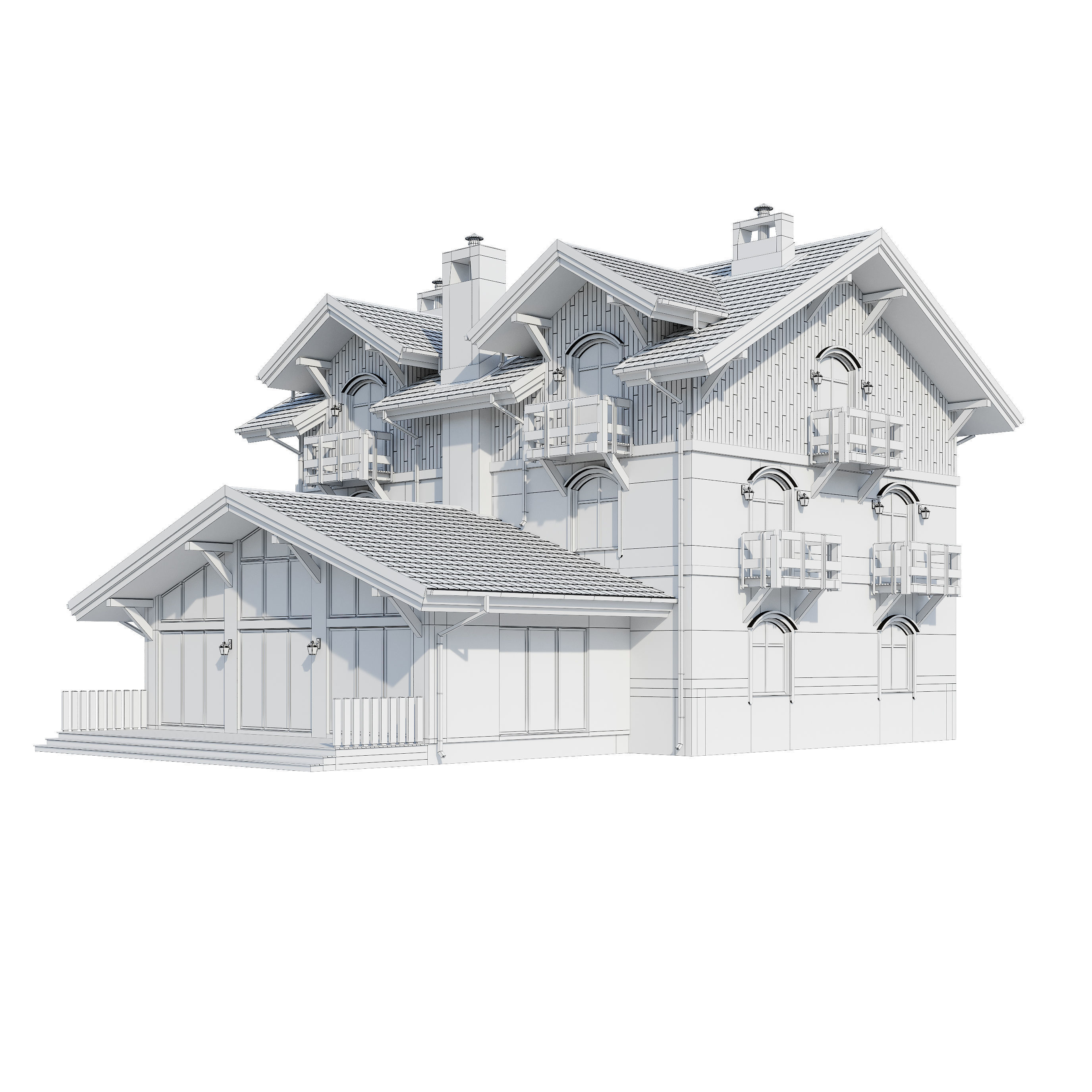 Alpine House 3D model_21