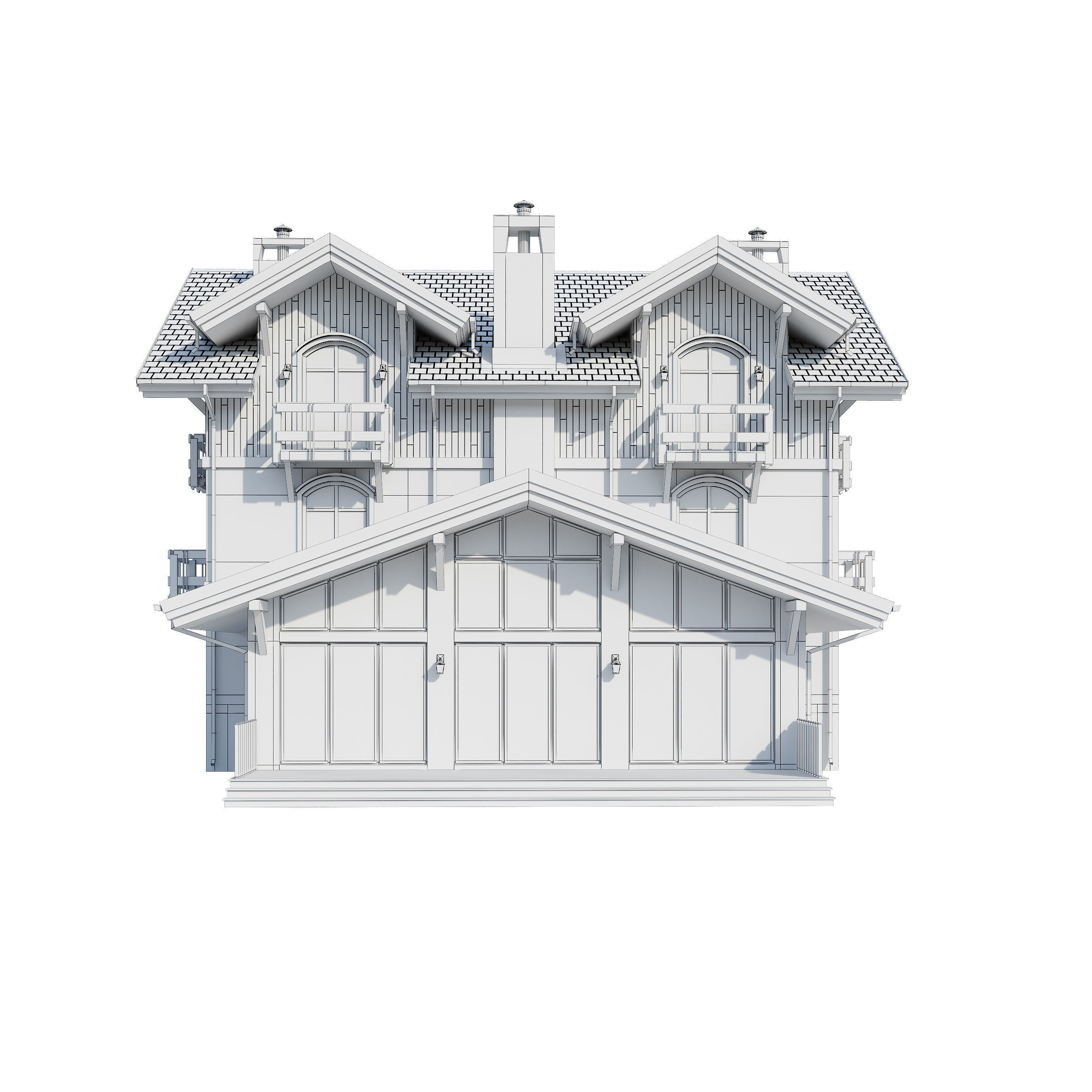 Alpine House 3D model_22