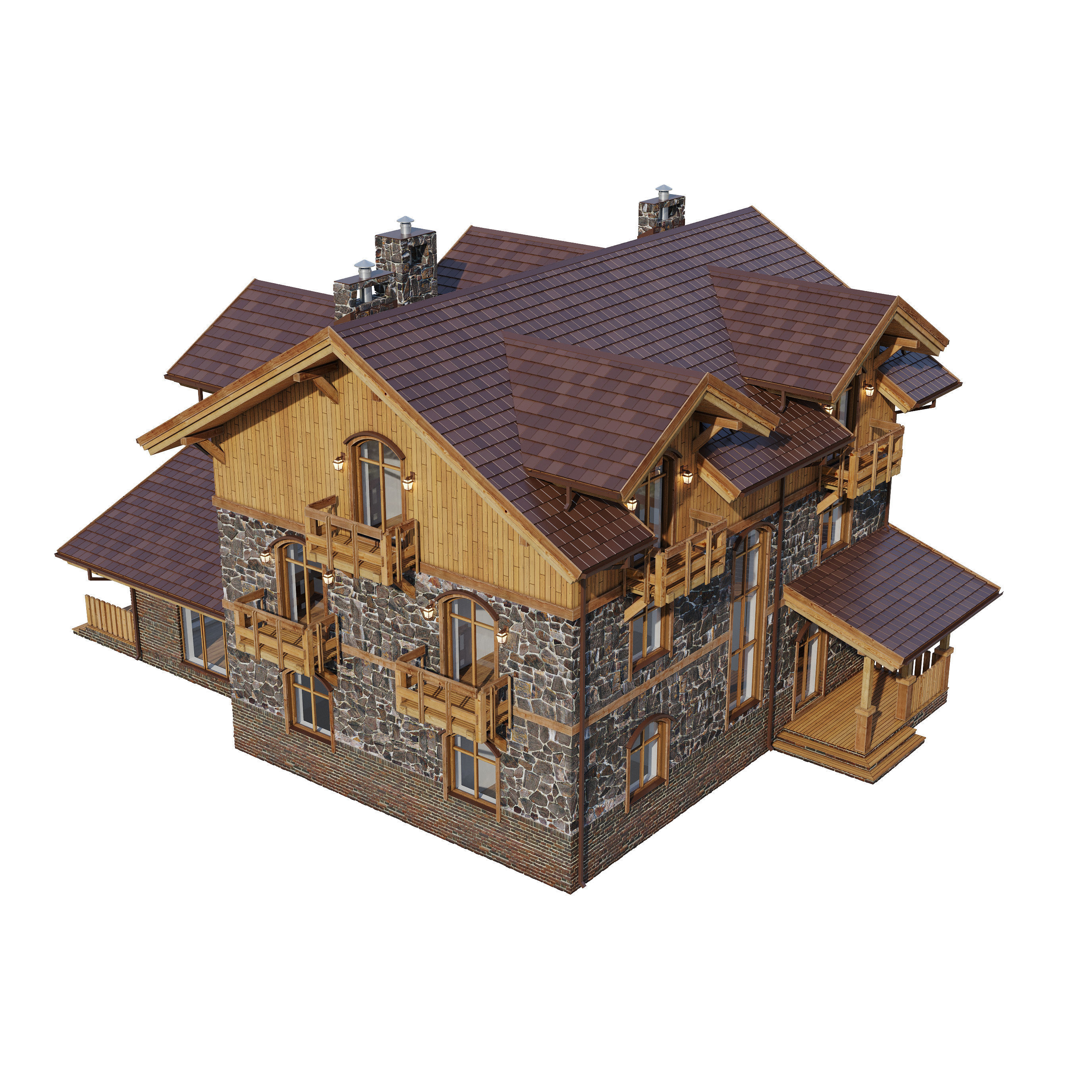 Alpine House 3D model_17