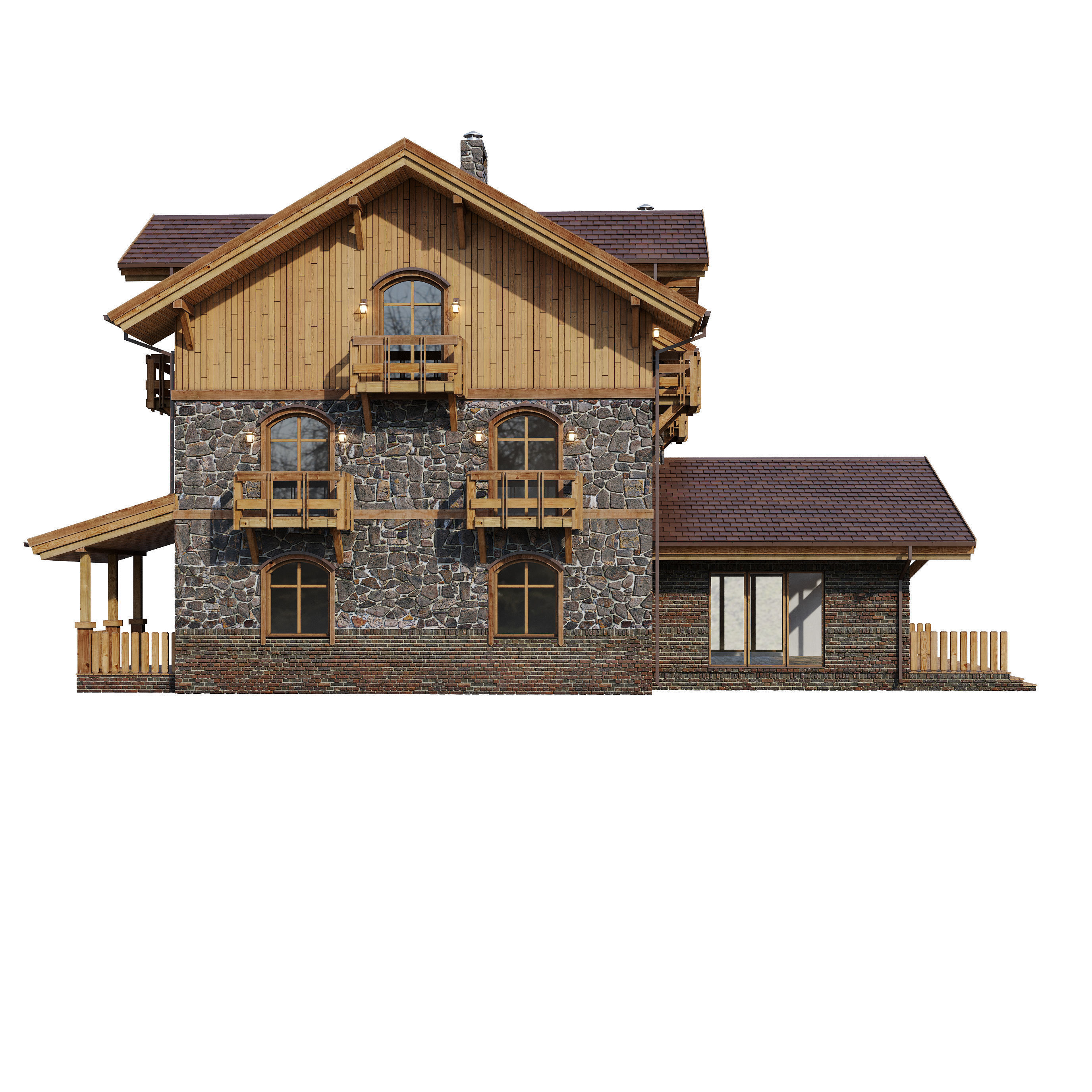 Alpine House 3D model_15