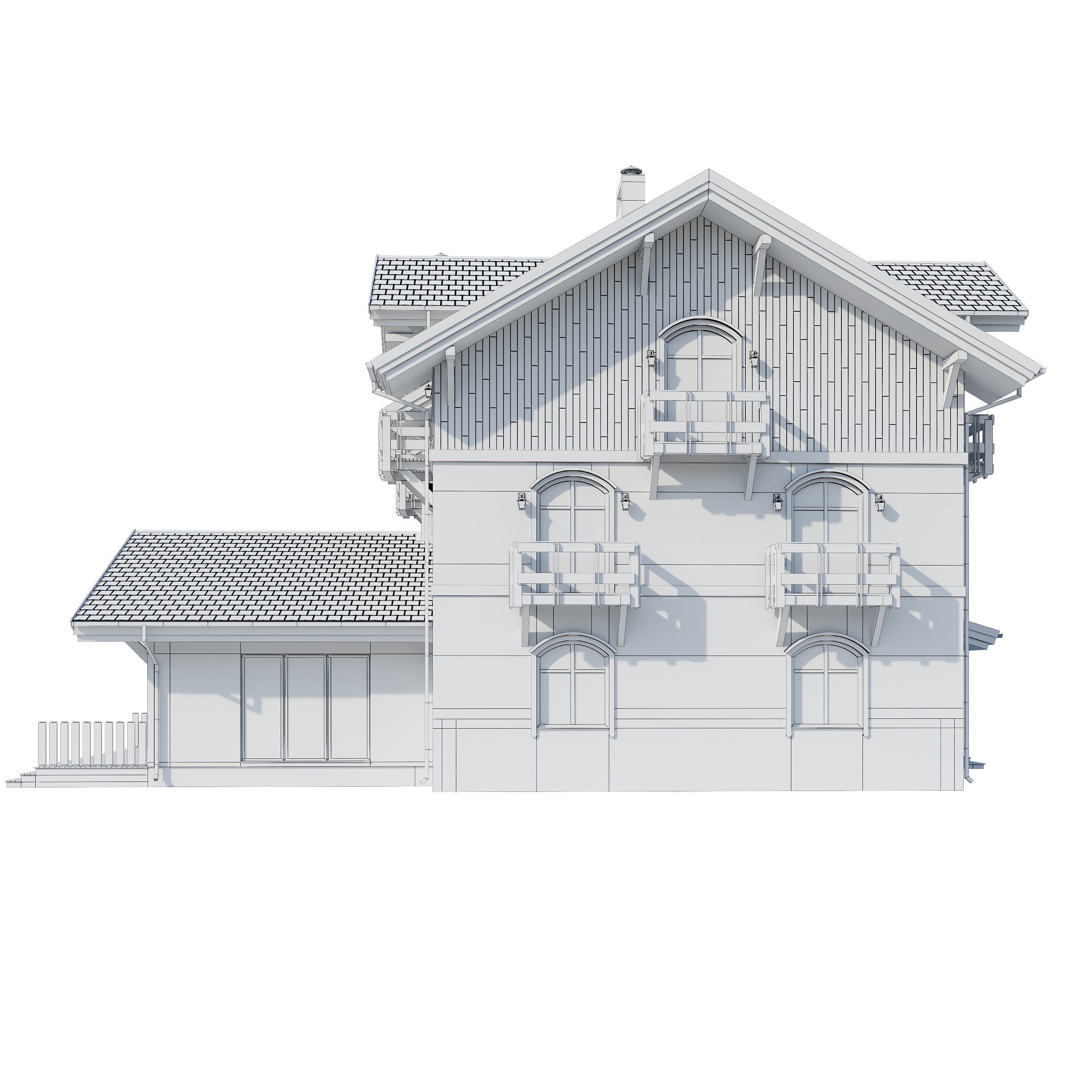 Alpine House 3D model_23