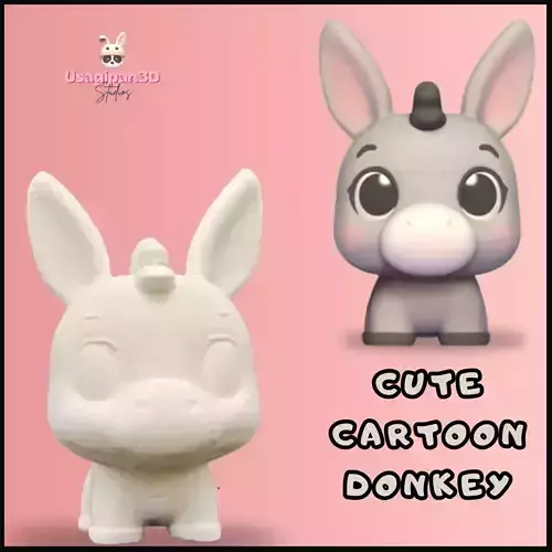 Cute cartoon Donkey