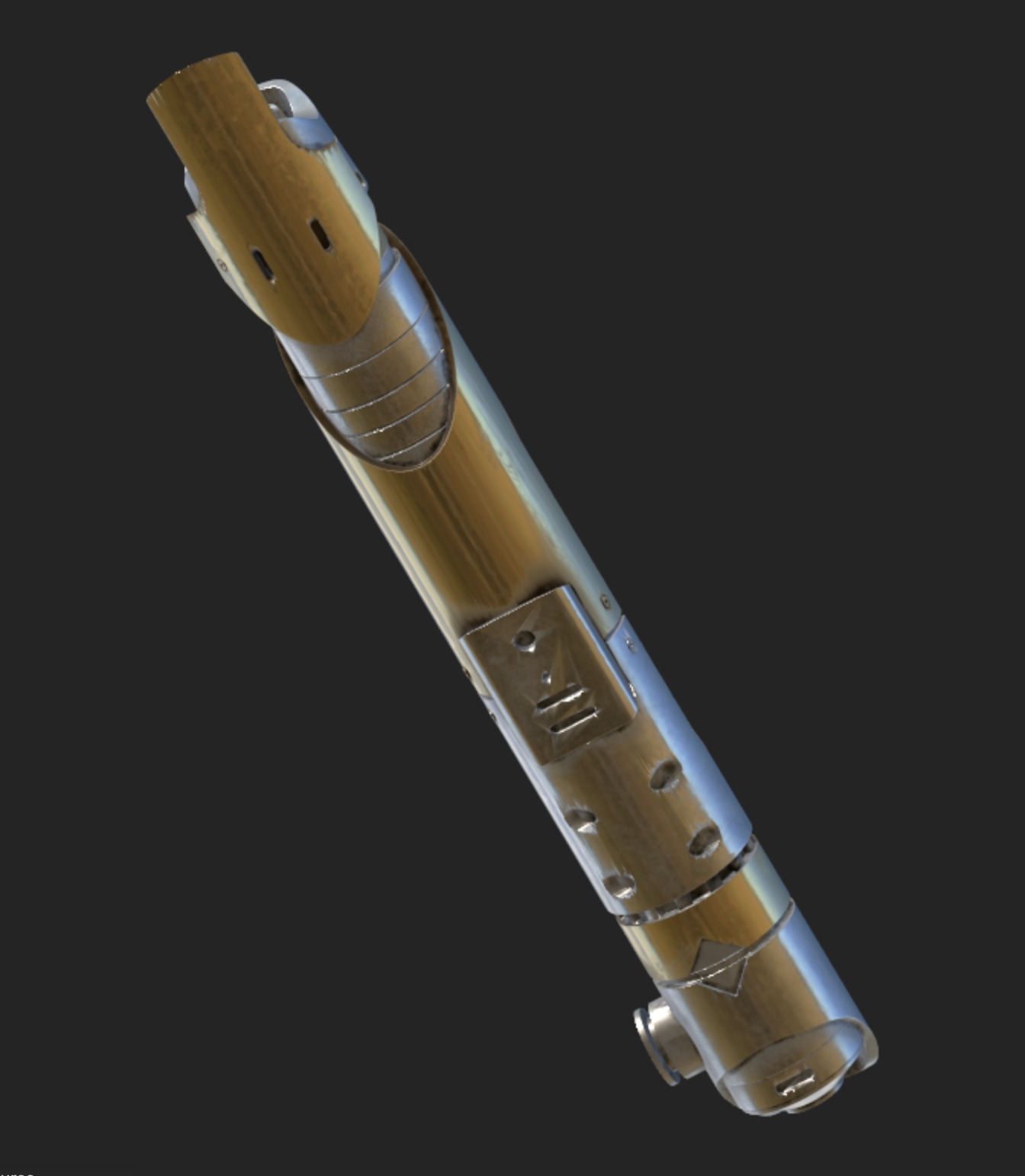 Captain Silvo lightsaber Jod Na Nawood  Skeleton crew   3D print model_19