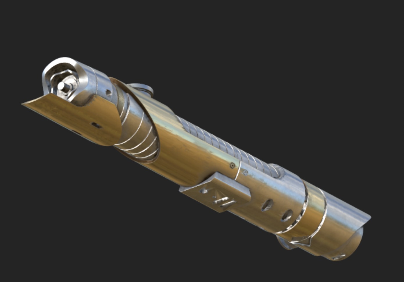 Captain Silvo lightsaber Jod Na Nawood  Skeleton crew   3D print model_20