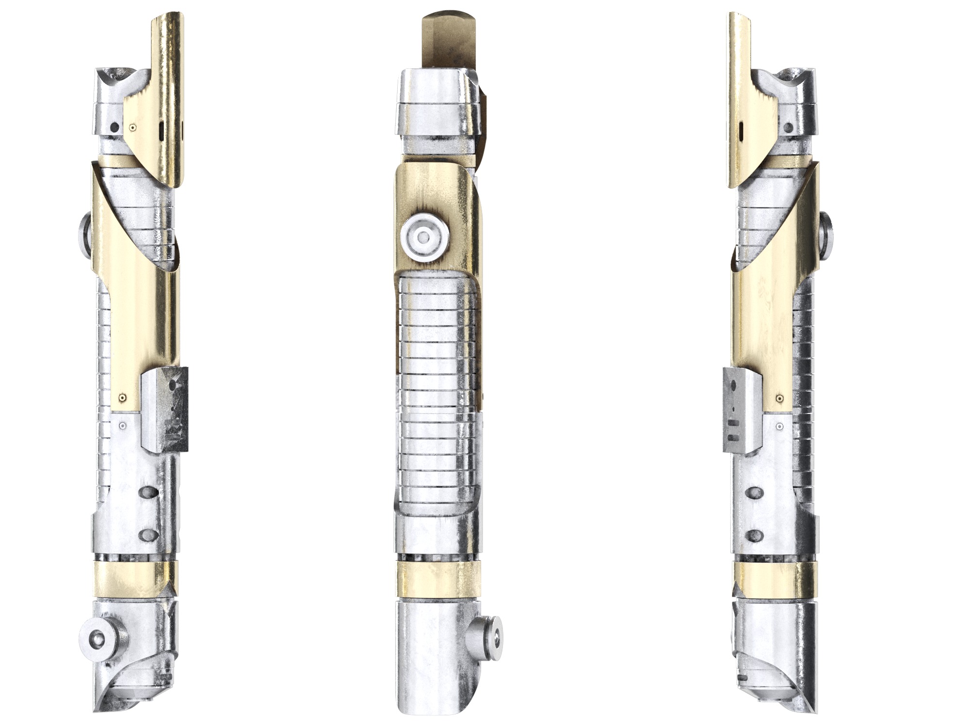 Captain Silvo lightsaber Jod Na Nawood  Skeleton crew   3D print model_3