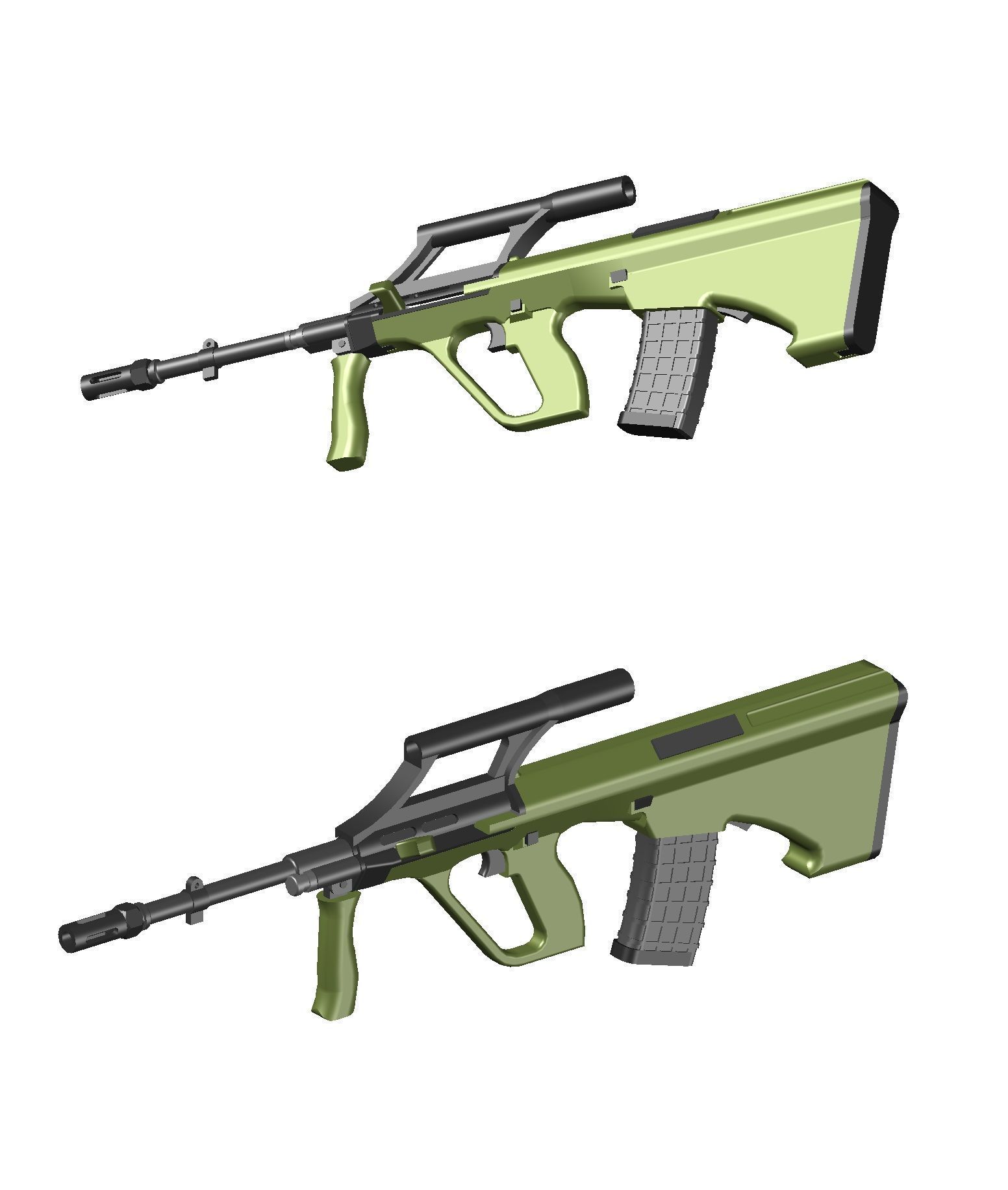 STEYR AUG MINIATURE 3D print model_2