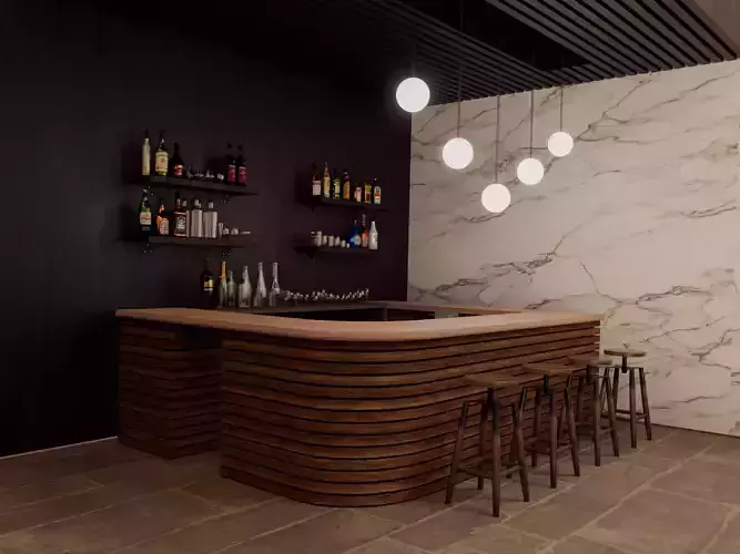 Modern Luxury Bar Interior
