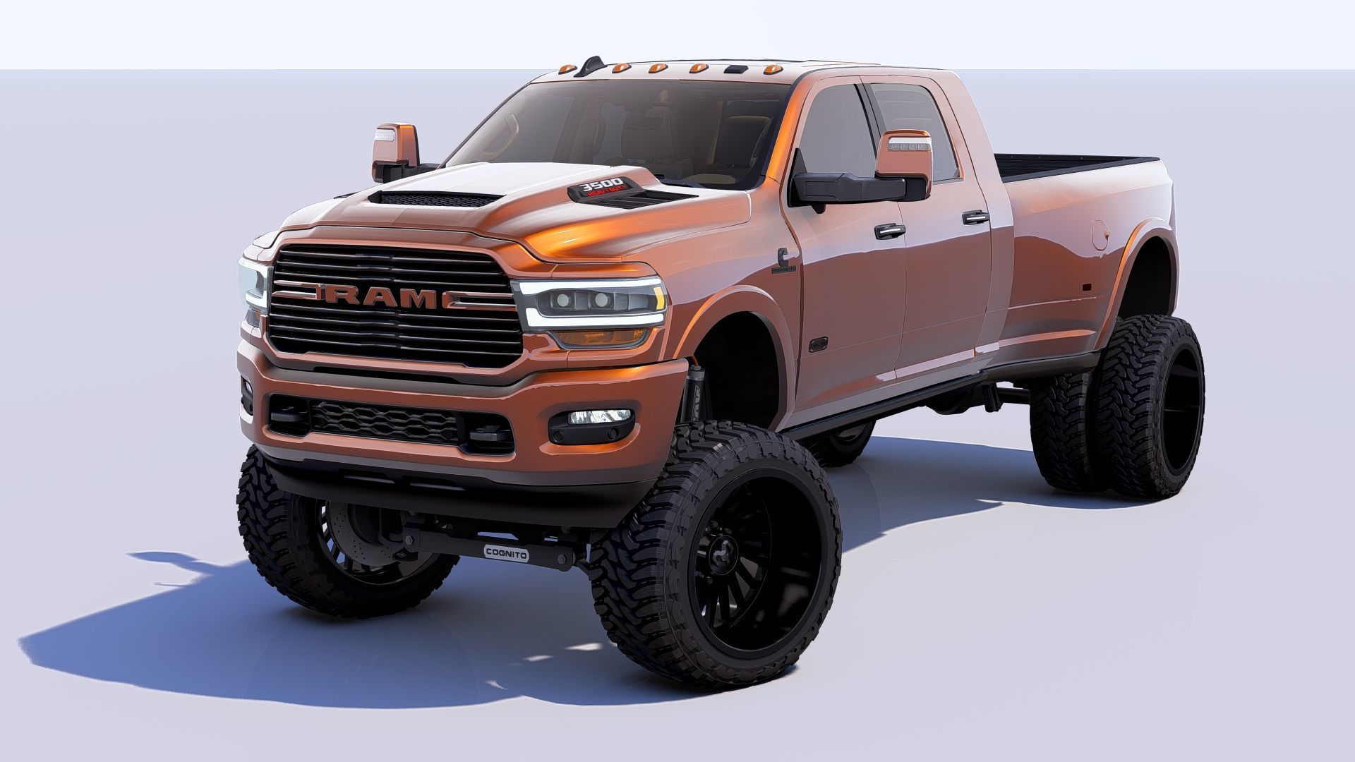 RAM 3500 Longhorn Mega Cab Dually 2024 Refresh 3D model_7