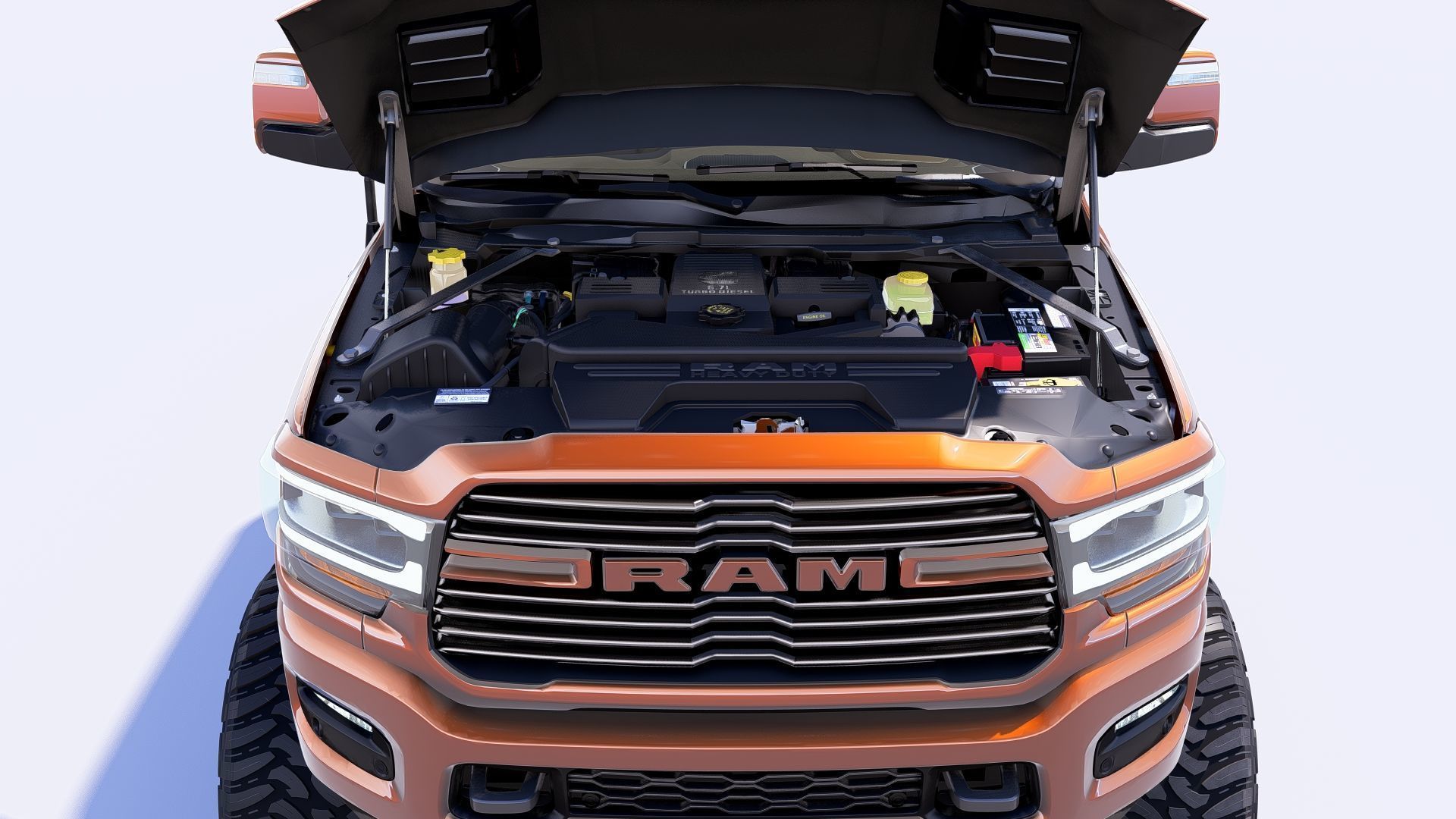 RAM 3500 Longhorn Mega Cab Dually 2024 Refresh 3D model_13