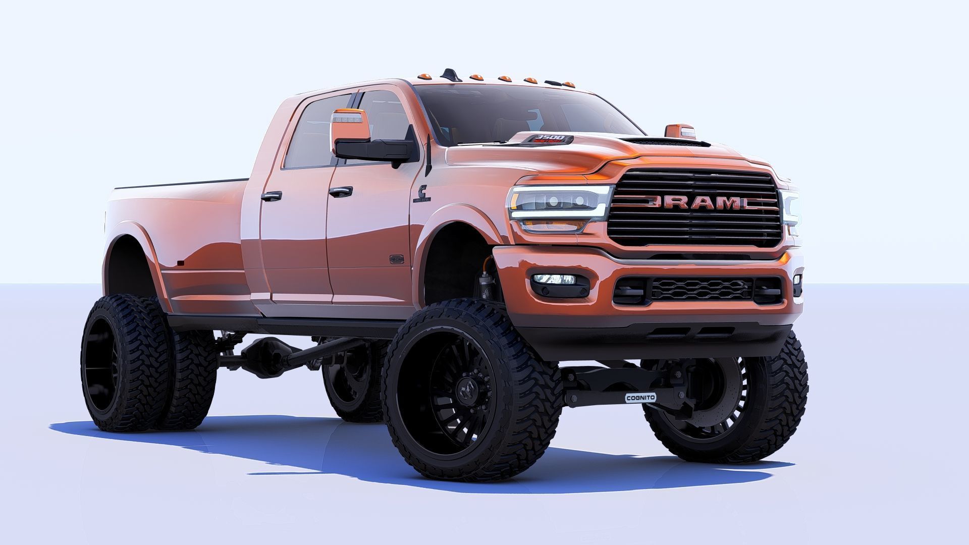 RAM 3500 Longhorn Mega Cab Dually 2024 Refresh 3D model_2