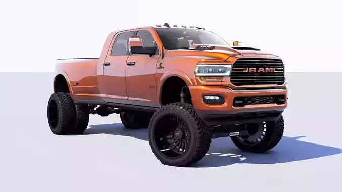 RAM 3500 Longhorn Mega Cab Dually 2024 Refresh 3D model