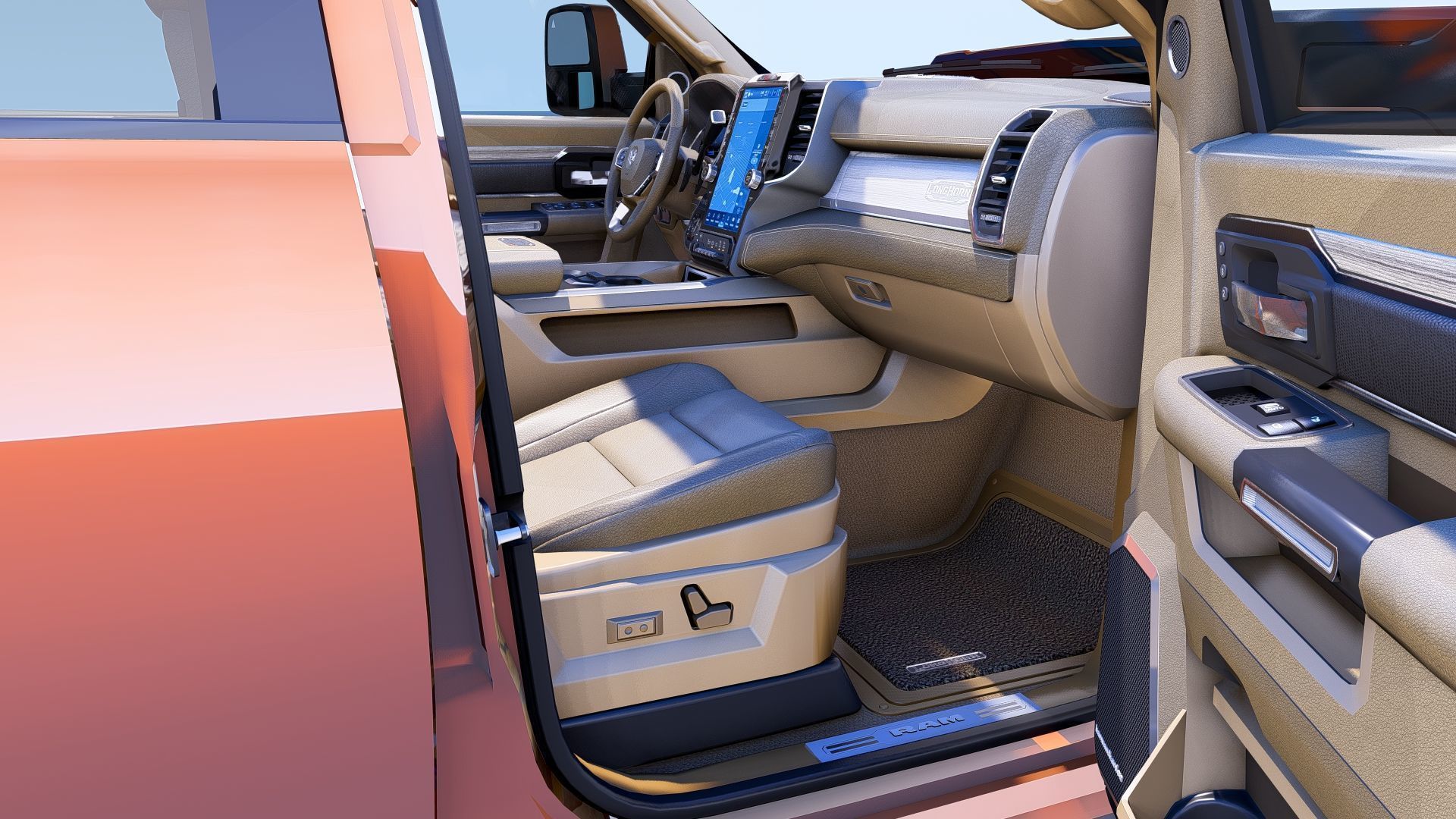 RAM 3500 Longhorn Mega Cab Dually 2024 Refresh 3D model_19