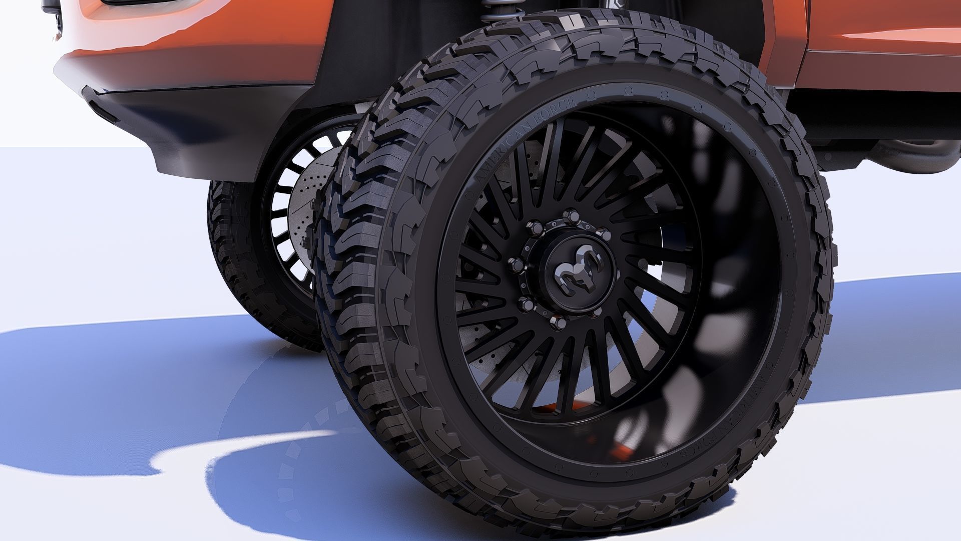 RAM 3500 Longhorn Mega Cab Dually 2024 Refresh 3D model_14