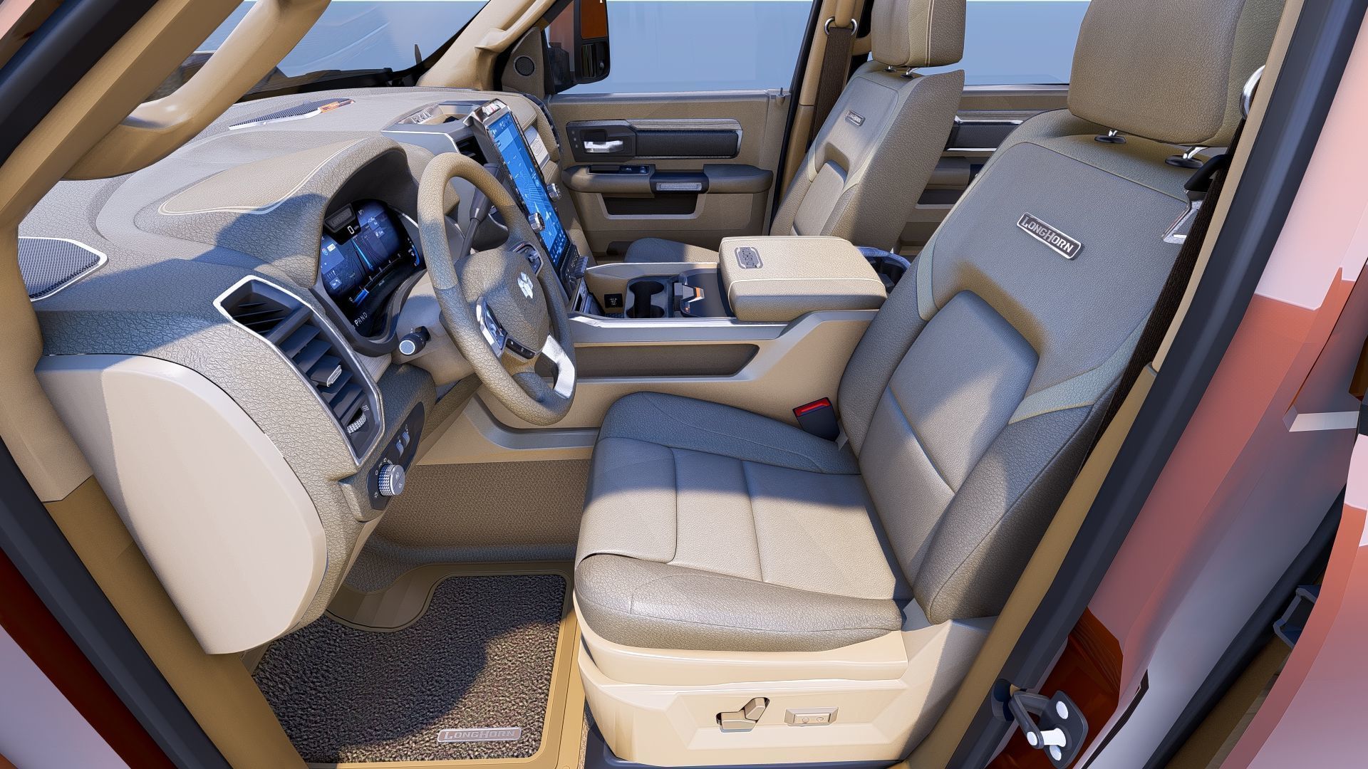 RAM 3500 Longhorn Mega Cab Dually 2024 Refresh 3D model_17