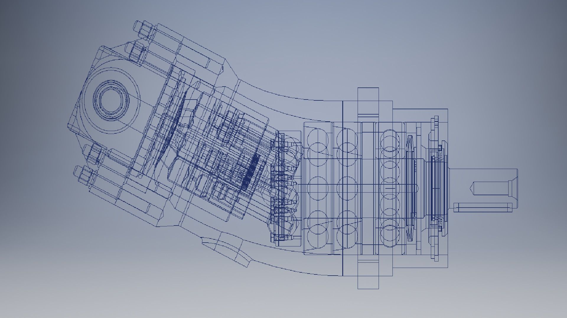 Hydraulic motor type 210 3d model 3D model_13