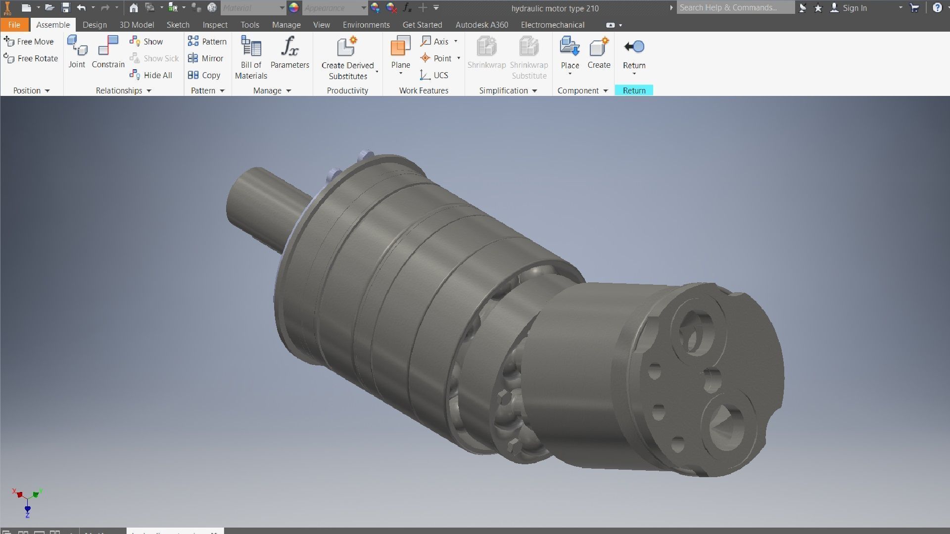 Hydraulic motor type 210 3d model 3D model_8