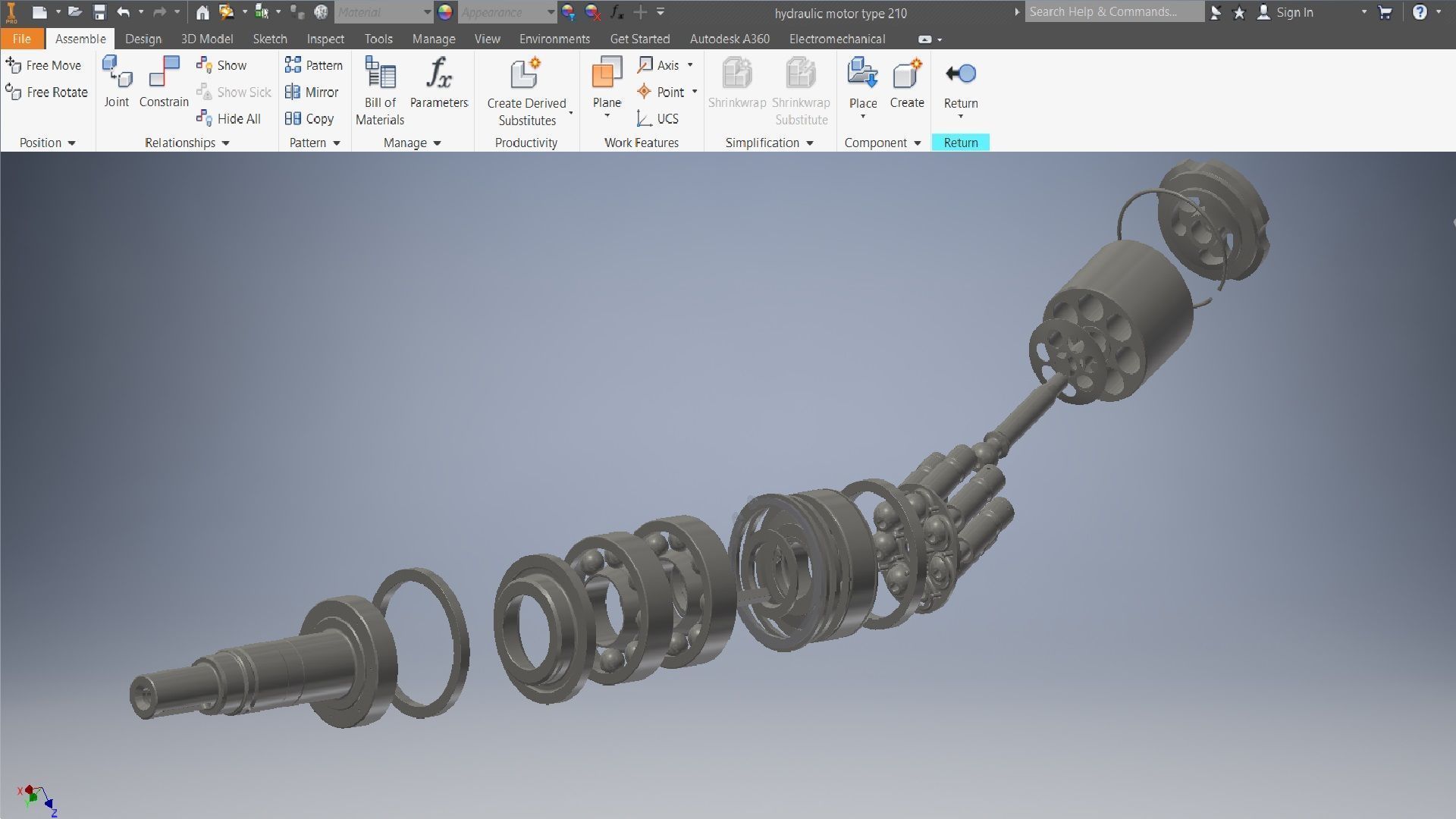 Hydraulic motor type 210 3d model 3D model_9