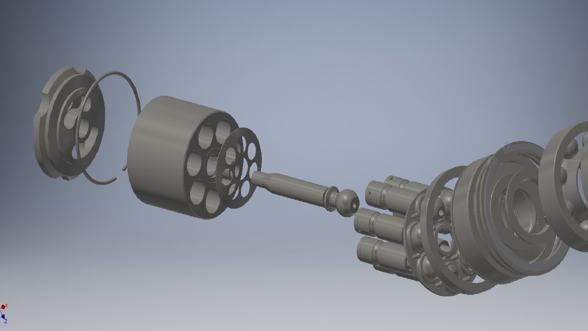 Hydraulic motor type 210 3d model 3D model_12