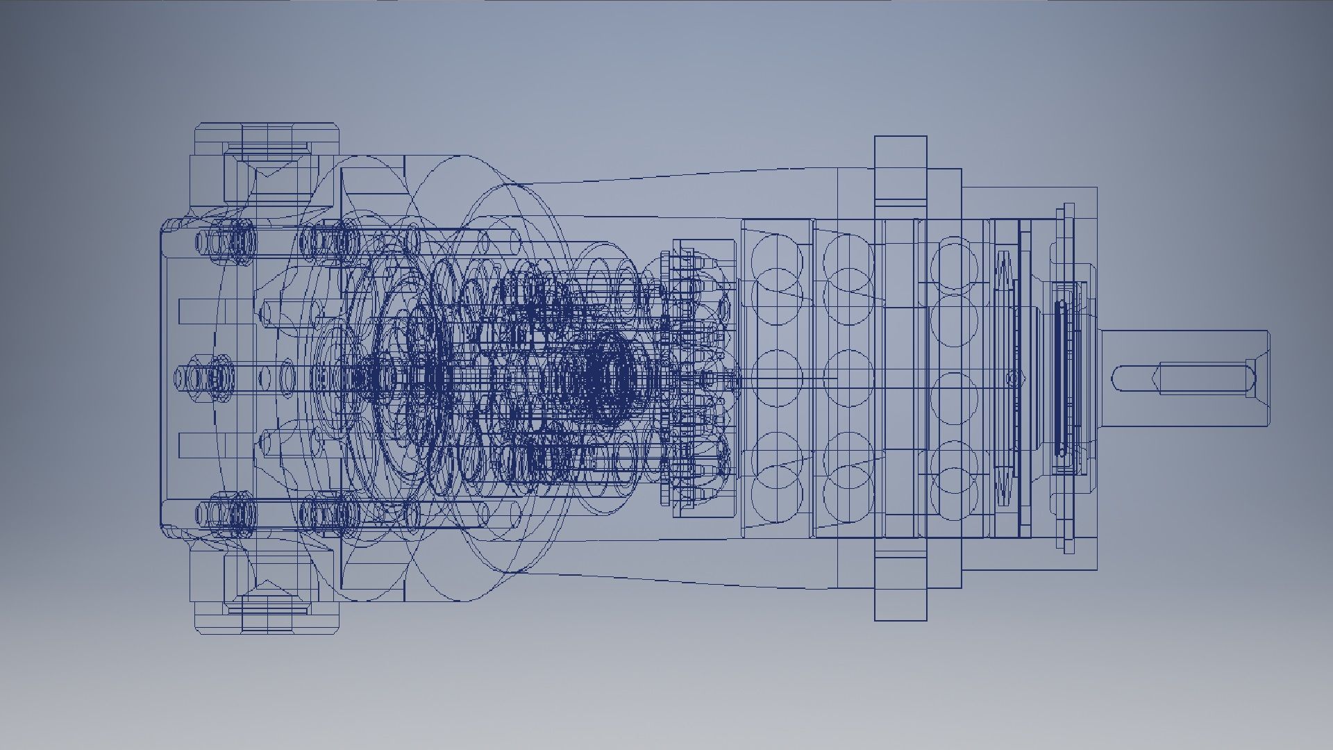Hydraulic motor type 210 3d model 3D model_14