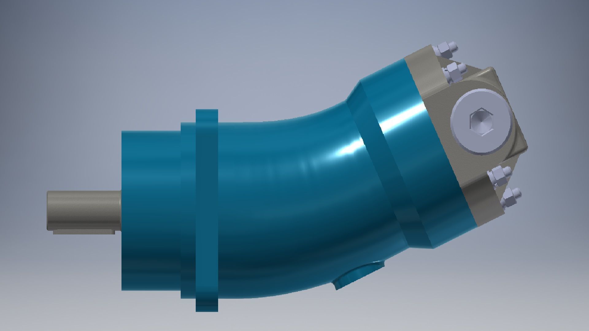 Hydraulic motor type 210 3d model 3D model_1