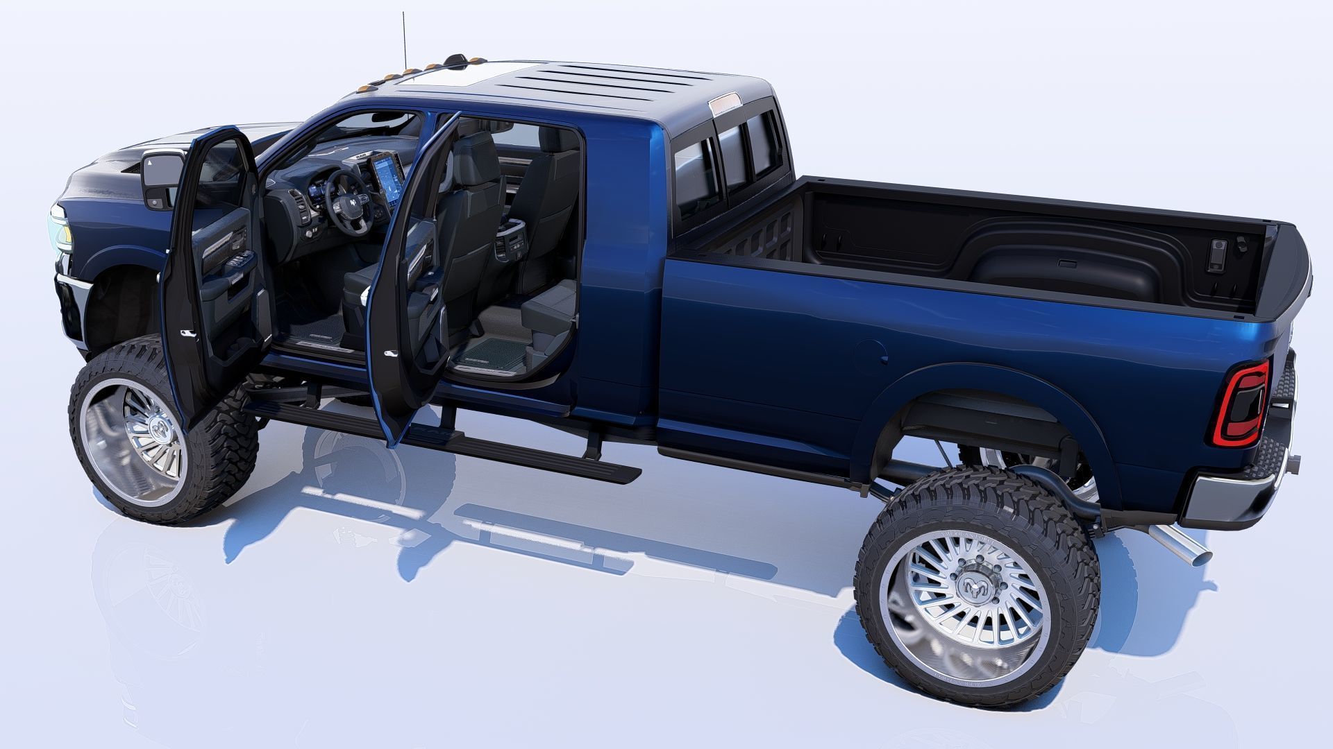 RAM 2500 Limited Mega Cab Lifted 2024 Refresh 3D model_9