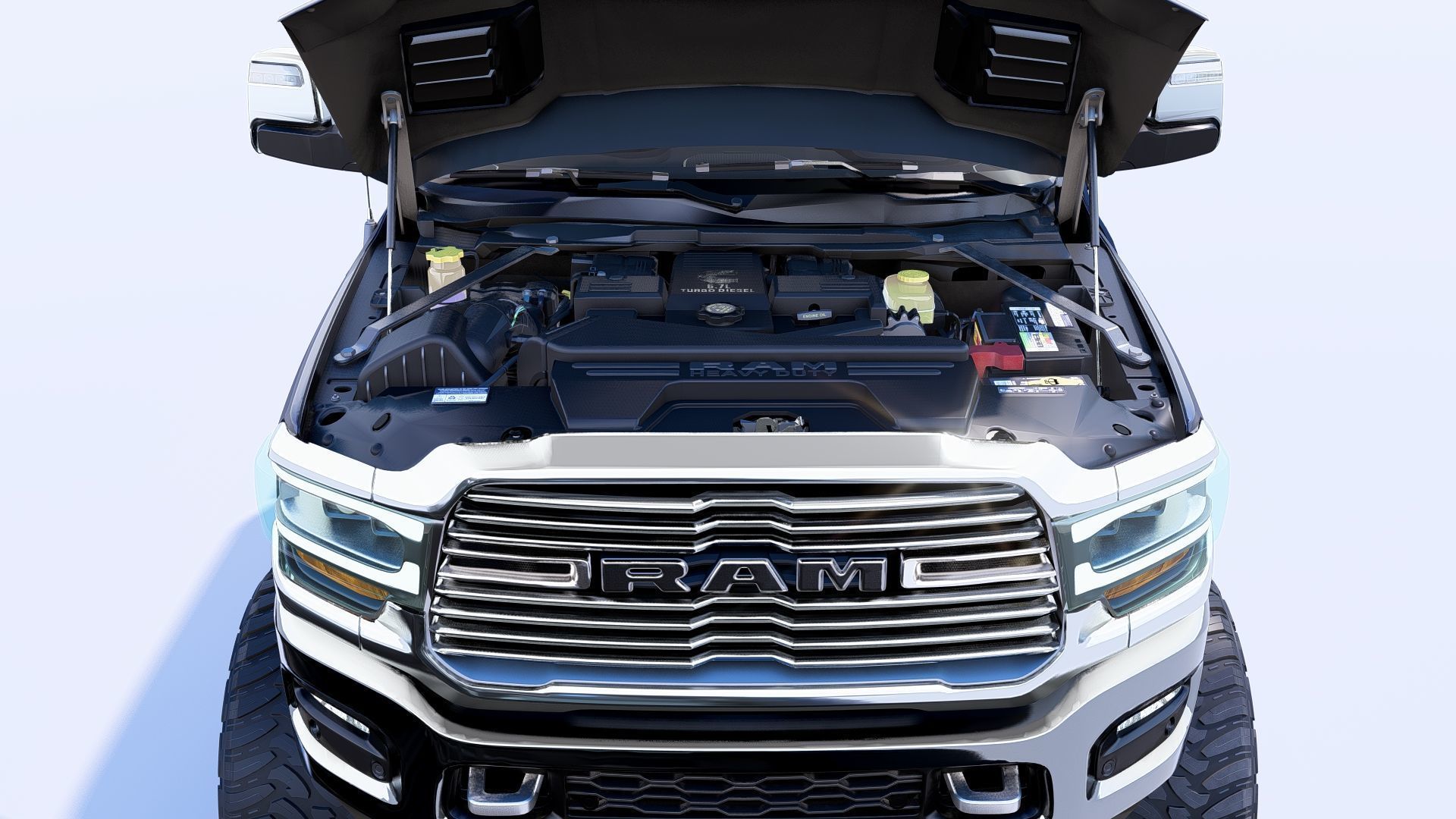RAM 2500 Limited Mega Cab Lifted 2024 Refresh 3D model_8